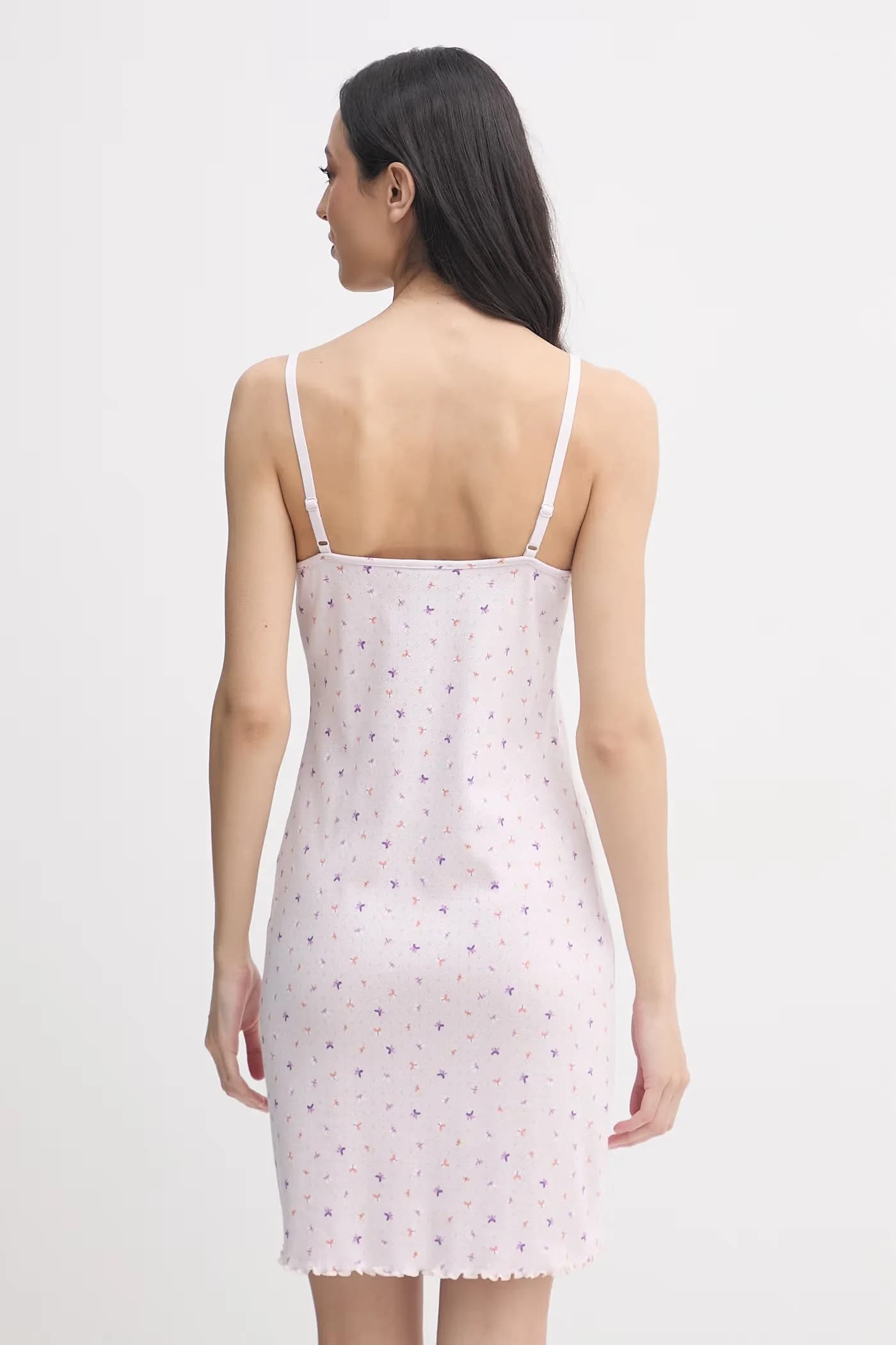 Женская хлопковая ночная рубашка - фото 3