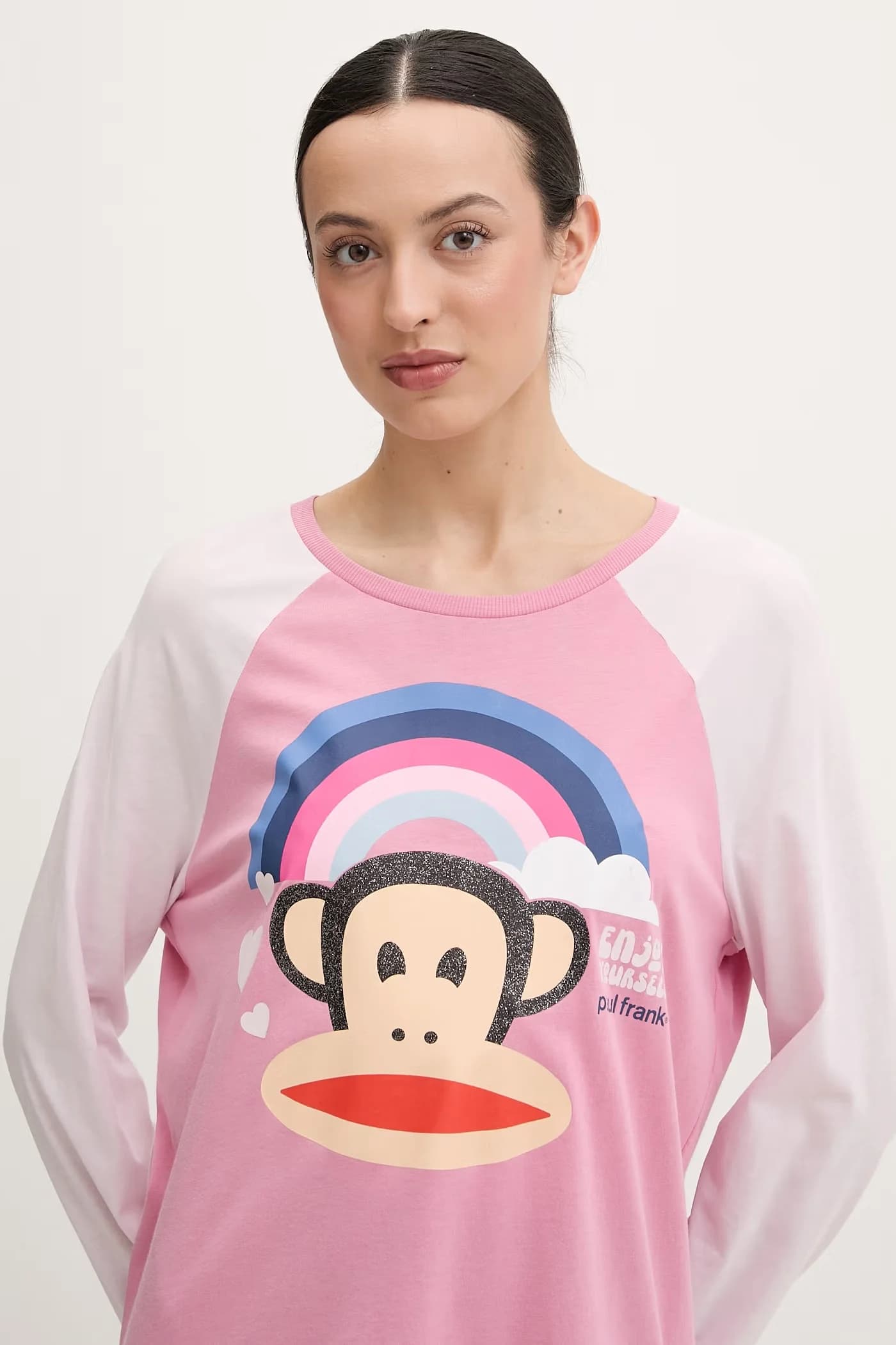 Женская пижама с длинными рукавами из вискозы. - фото 4