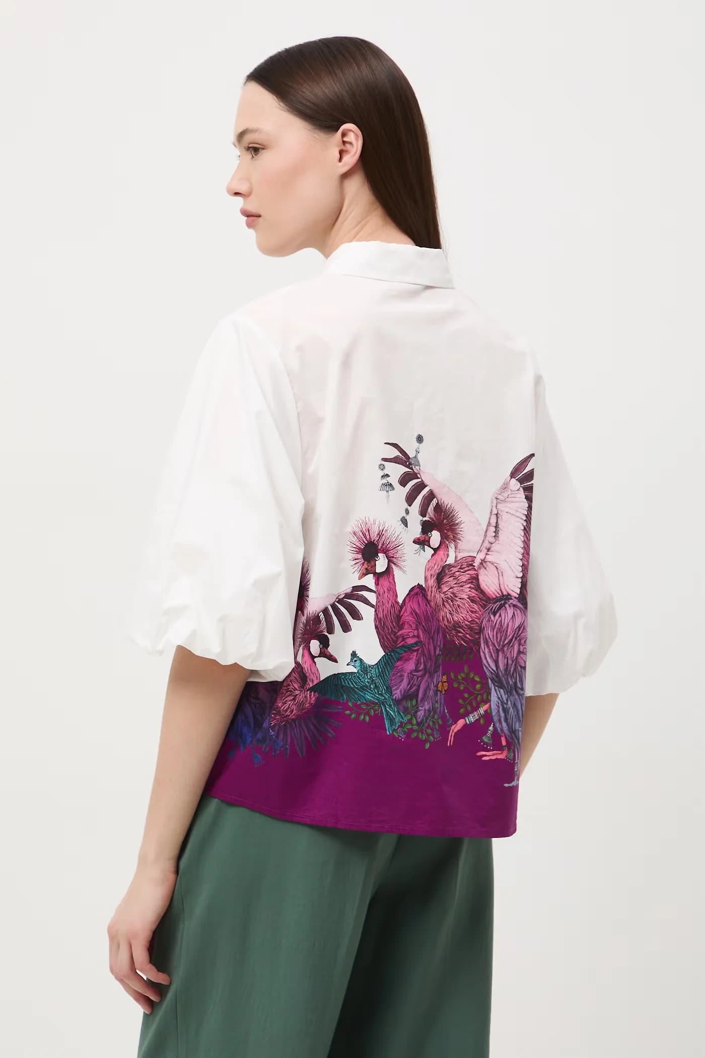 Женская хлопковая блузка - фото 4