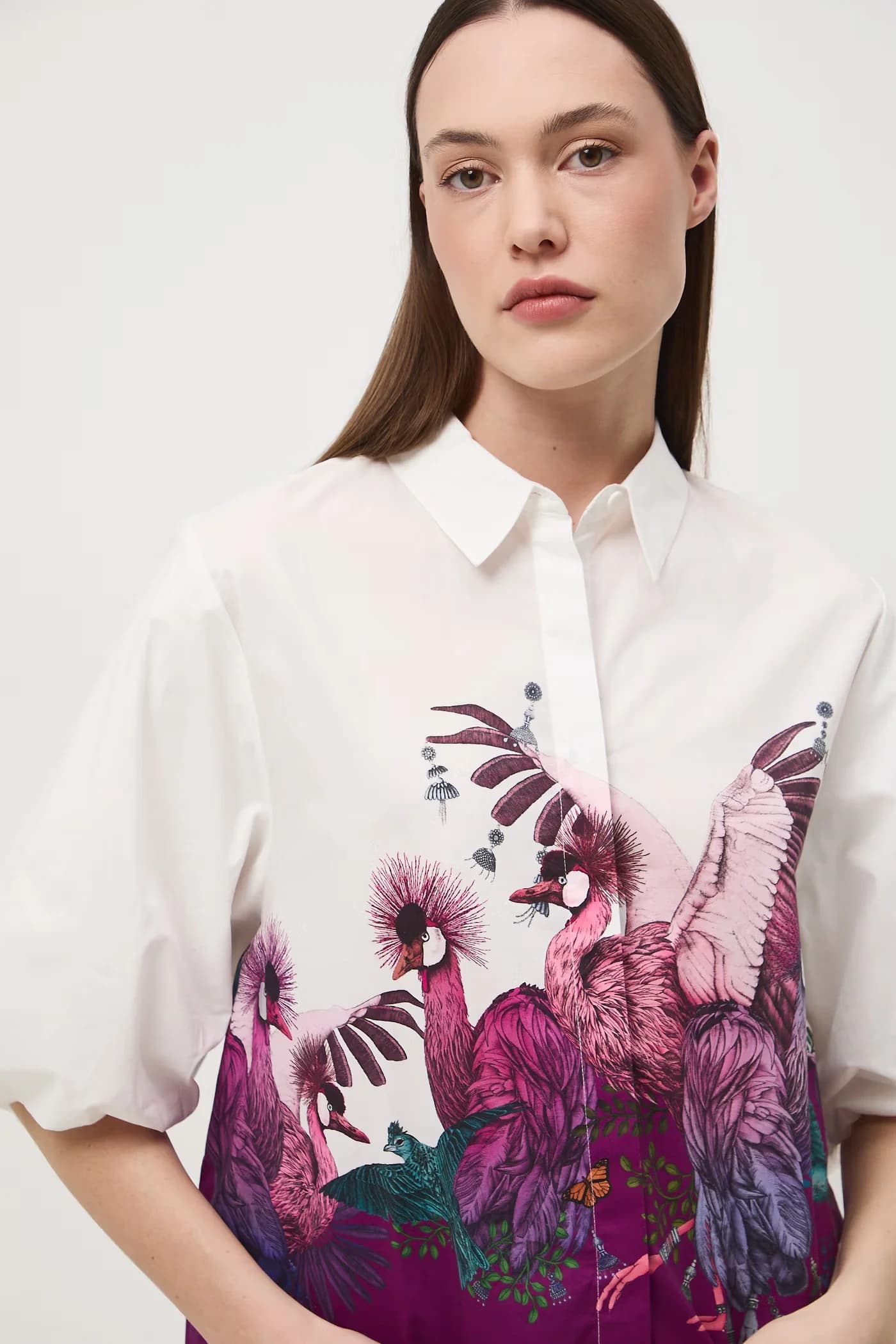 Женская хлопковая блузка - фото 5