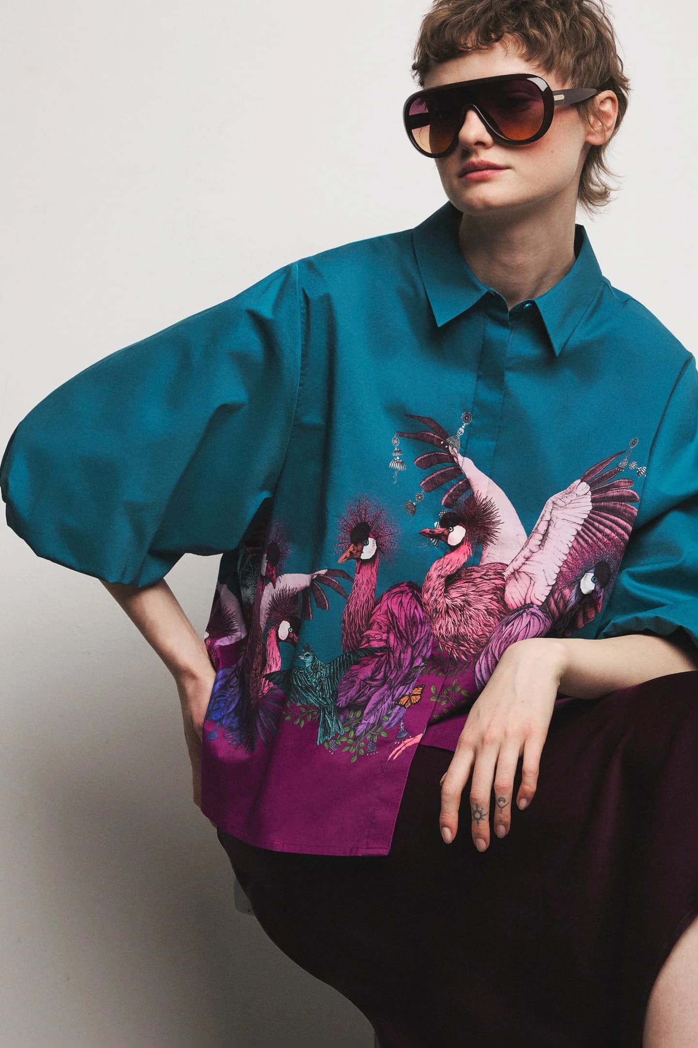 Женская хлопковая блузка