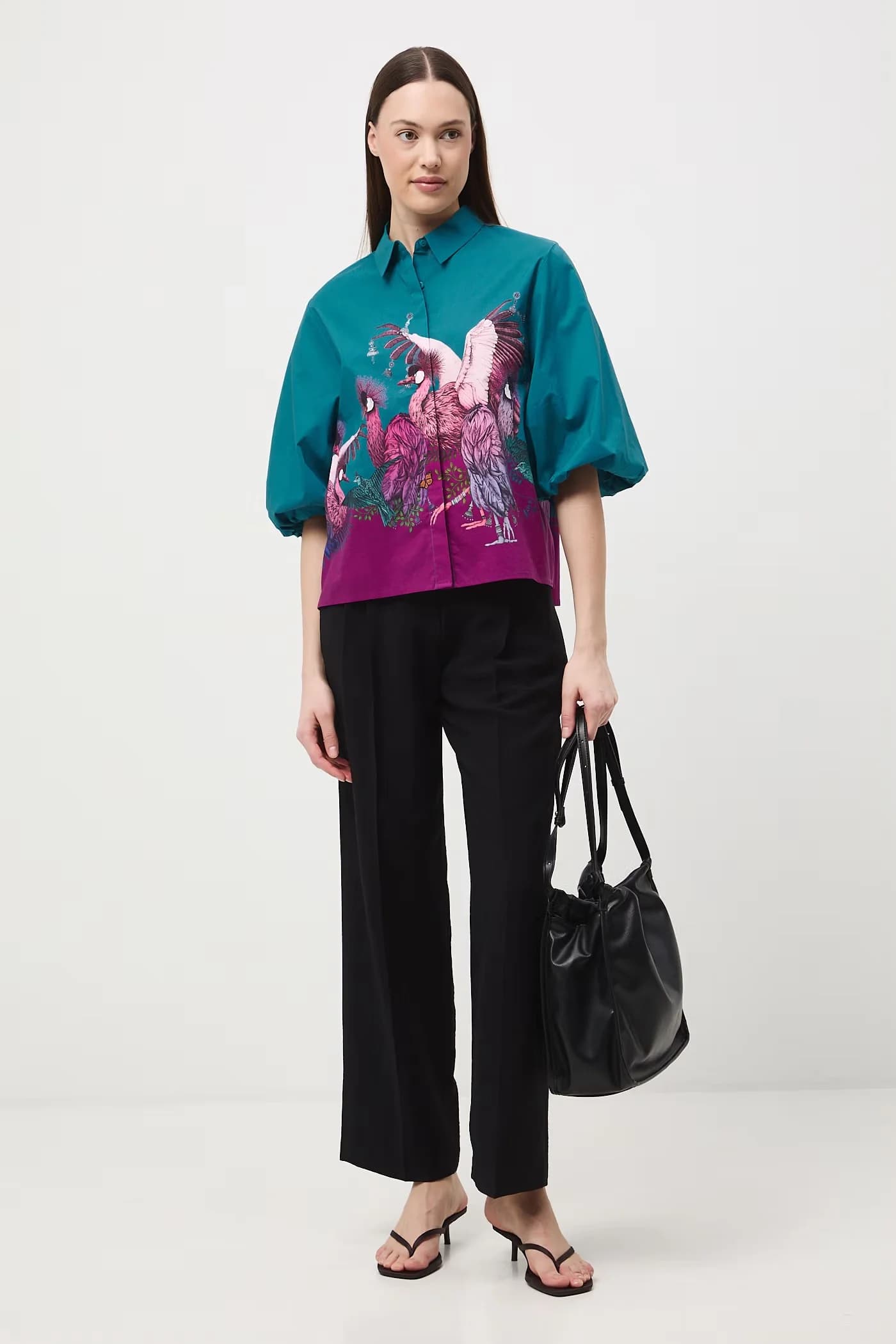 Женская хлопковая блузка - фото 2