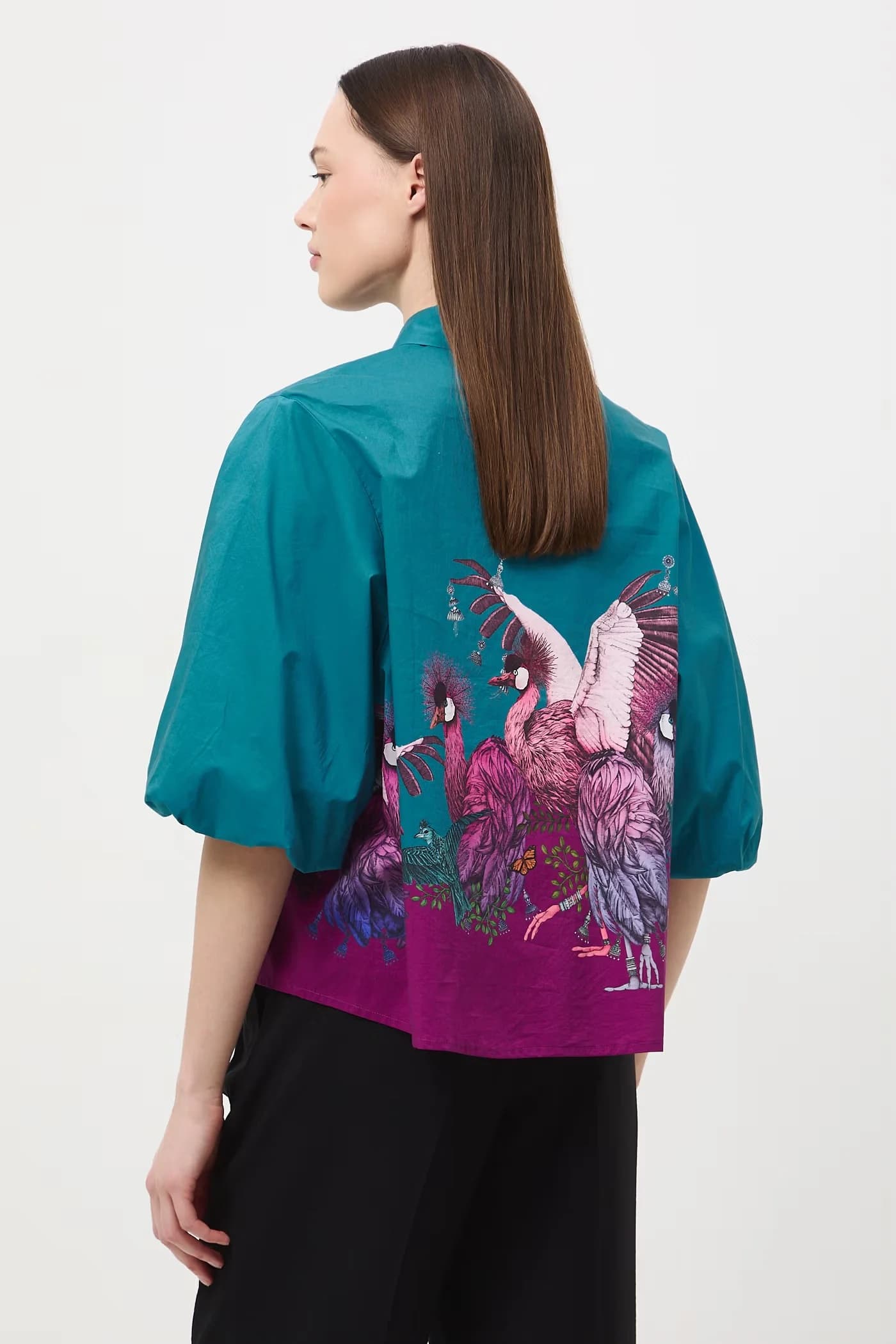 Женская хлопковая блузка - фото 4