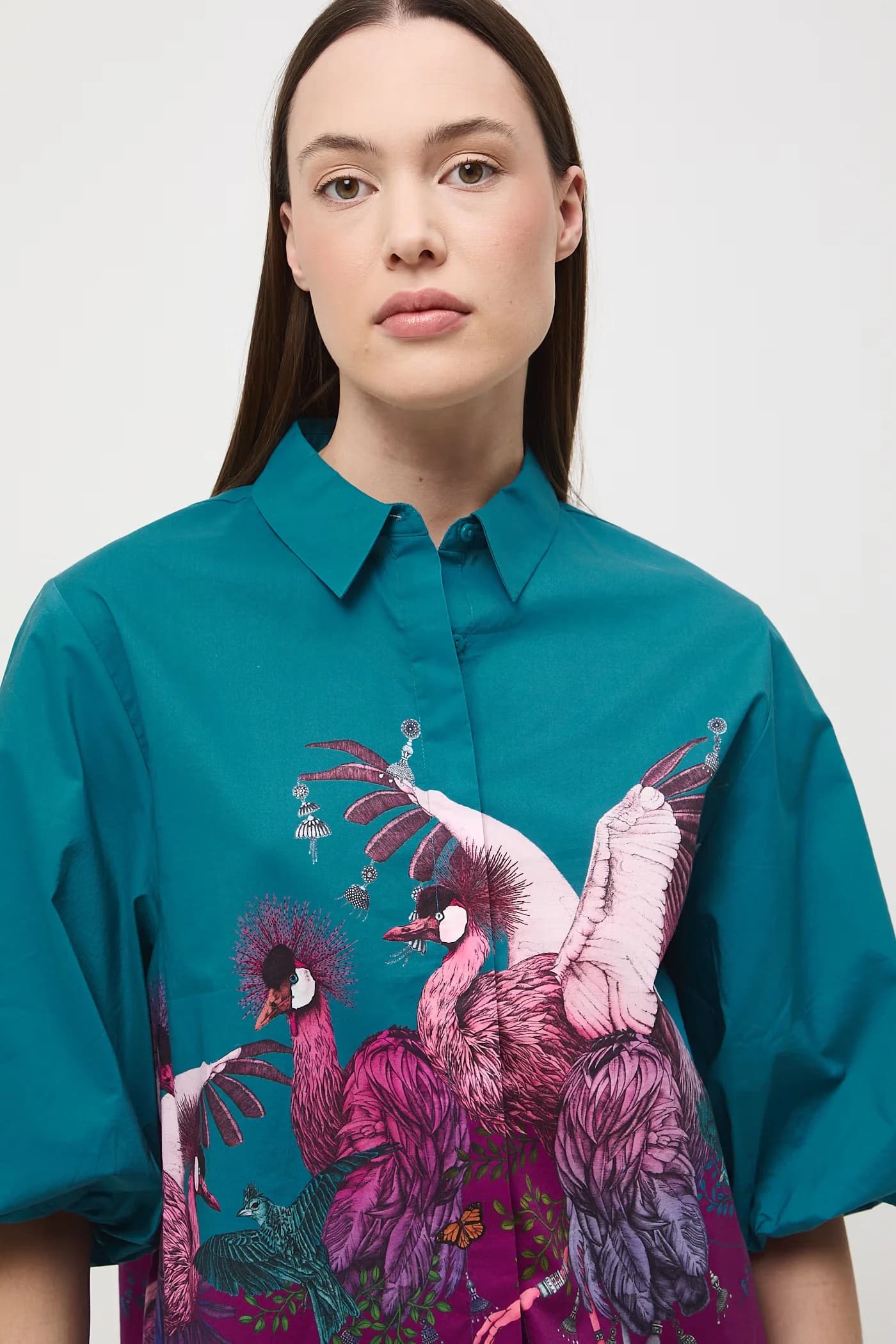 Женская хлопковая блузка - фото 5