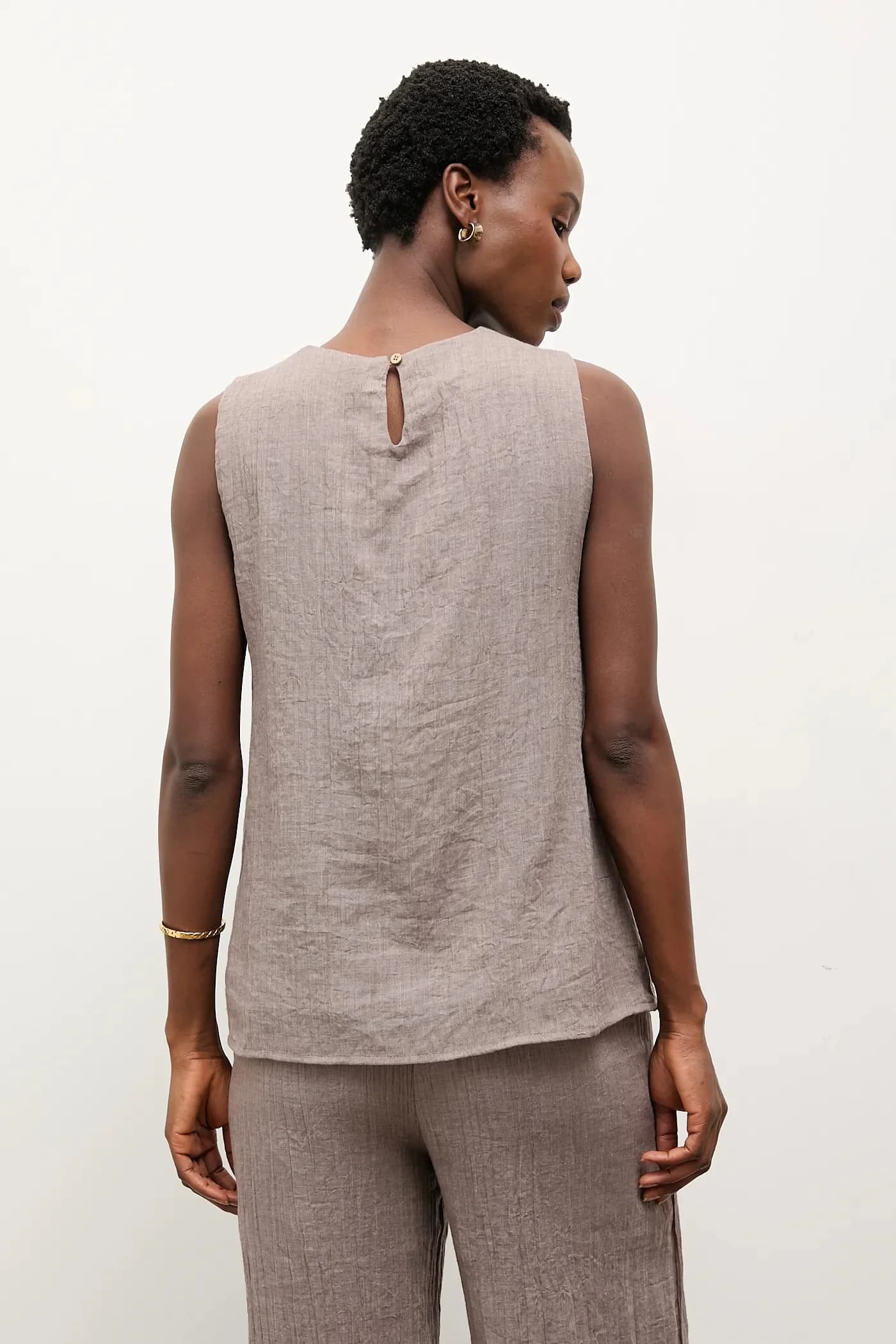 Льняная блузка - фото 3