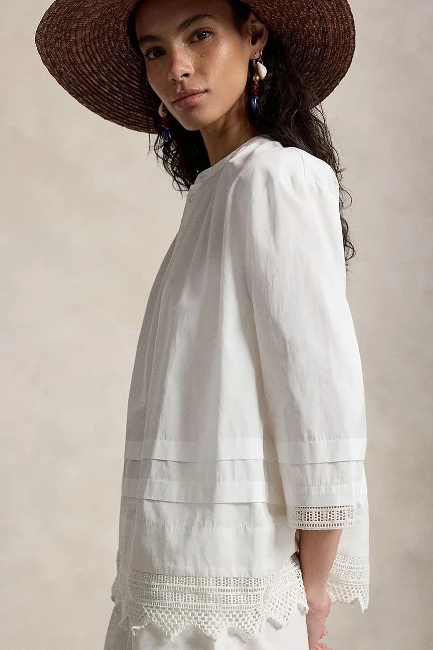 Женская хлопковая блузка - фото 4