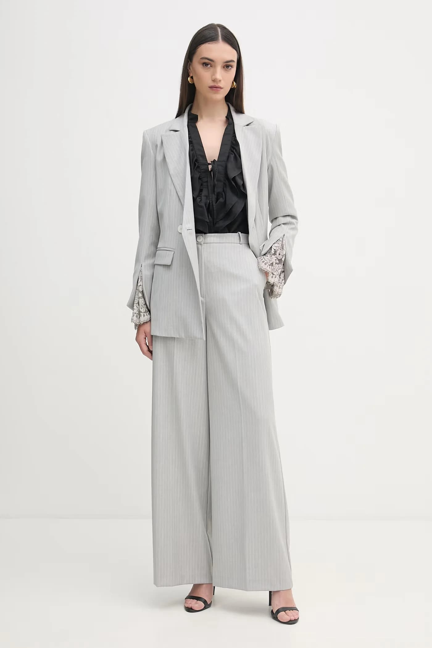 Женская блузка с рюшами из лиоцелла - фото 2