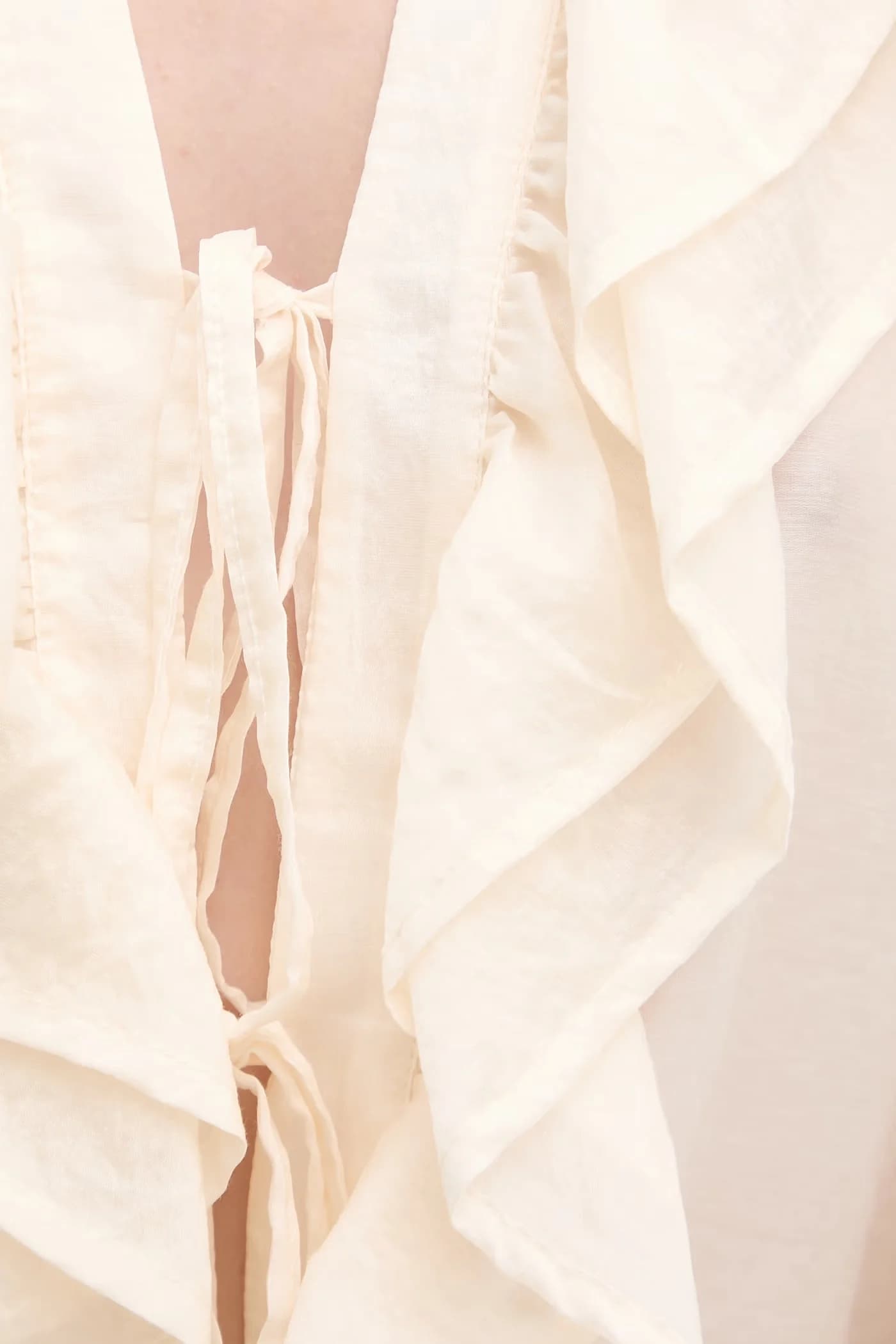 Женская блузка с рюшами из лиоцелла - фото 5