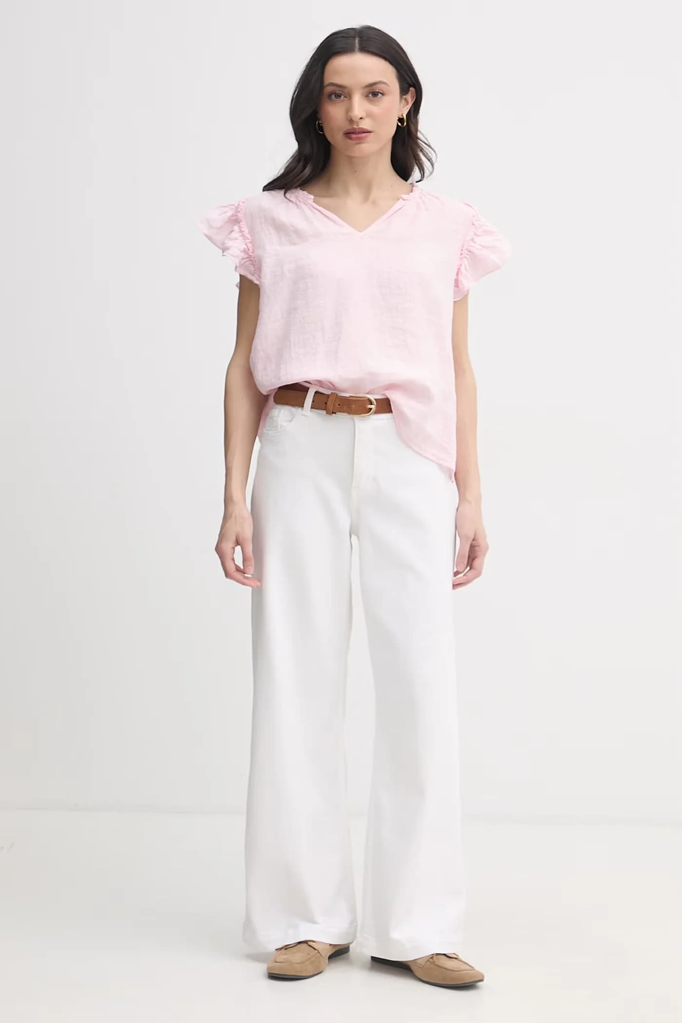 Женская льняная блузка - фото 2