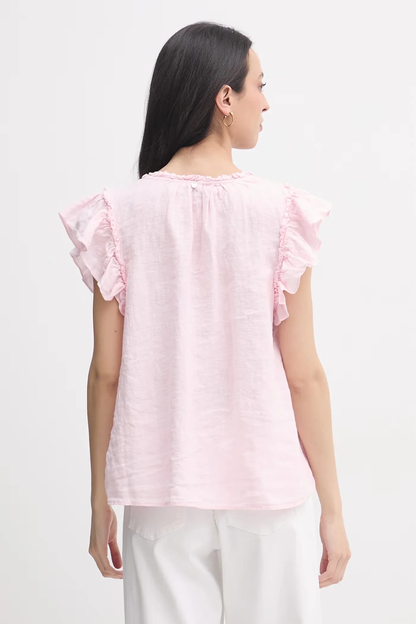 Женская льняная блузка - фото 3