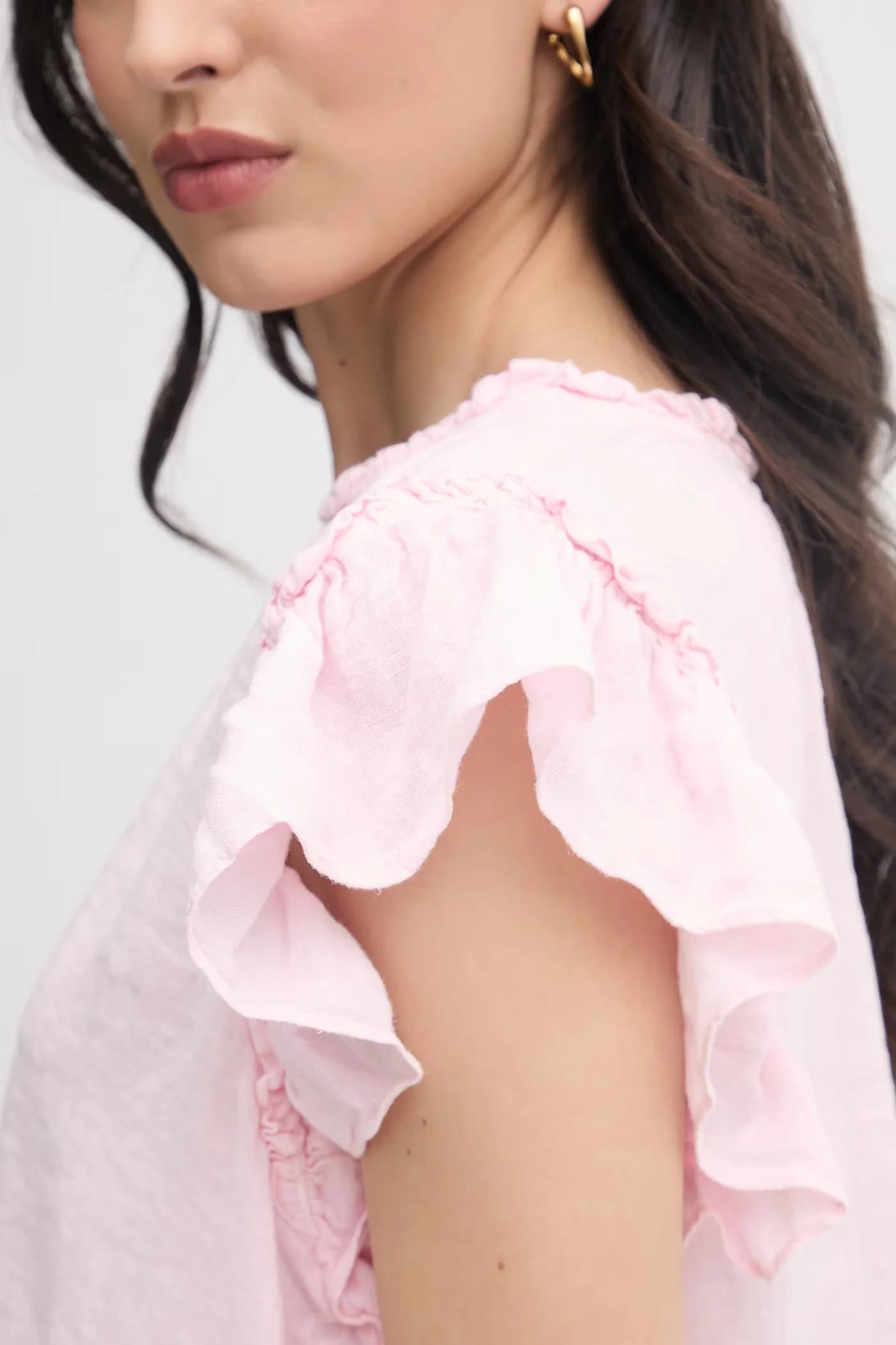 Женская льняная блузка - фото 6