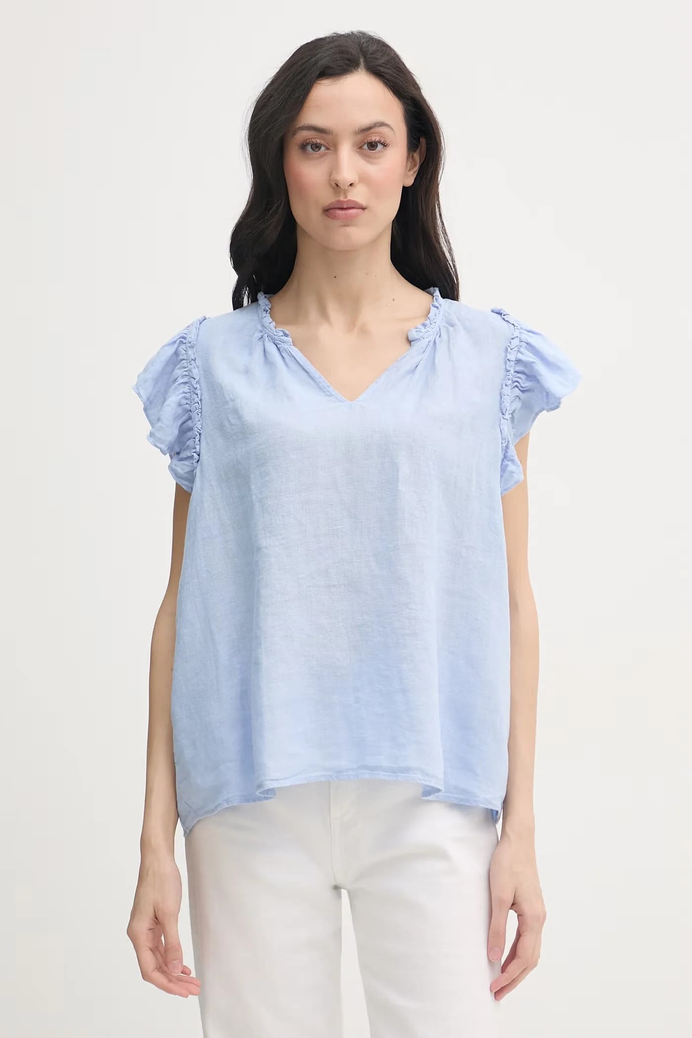 Женская льняная блузка