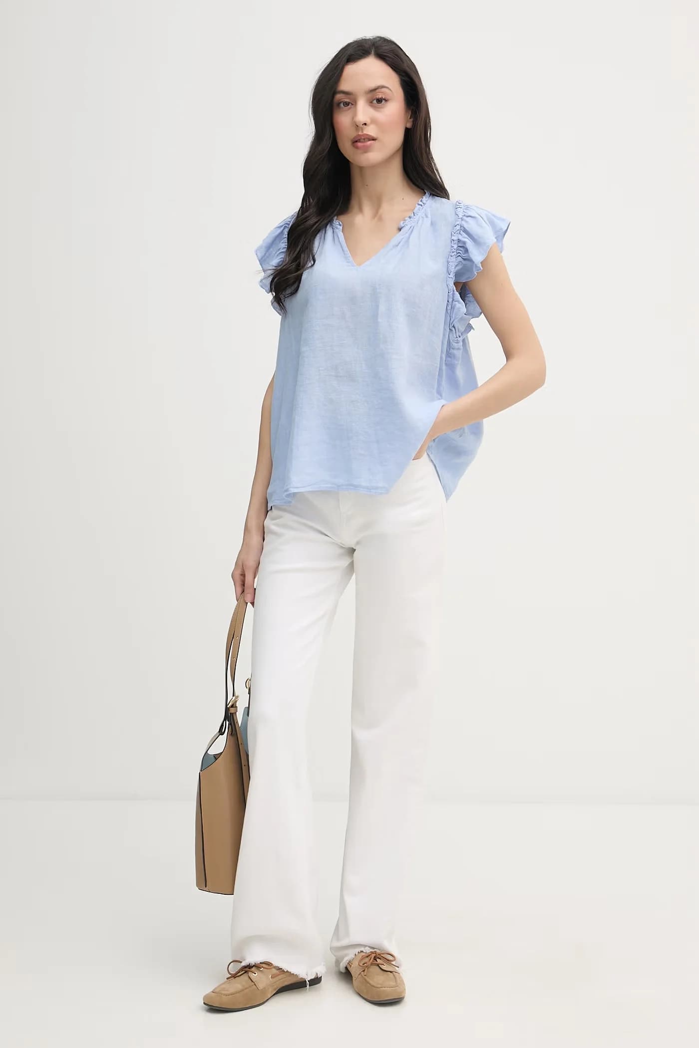 Женская льняная блузка - фото 2