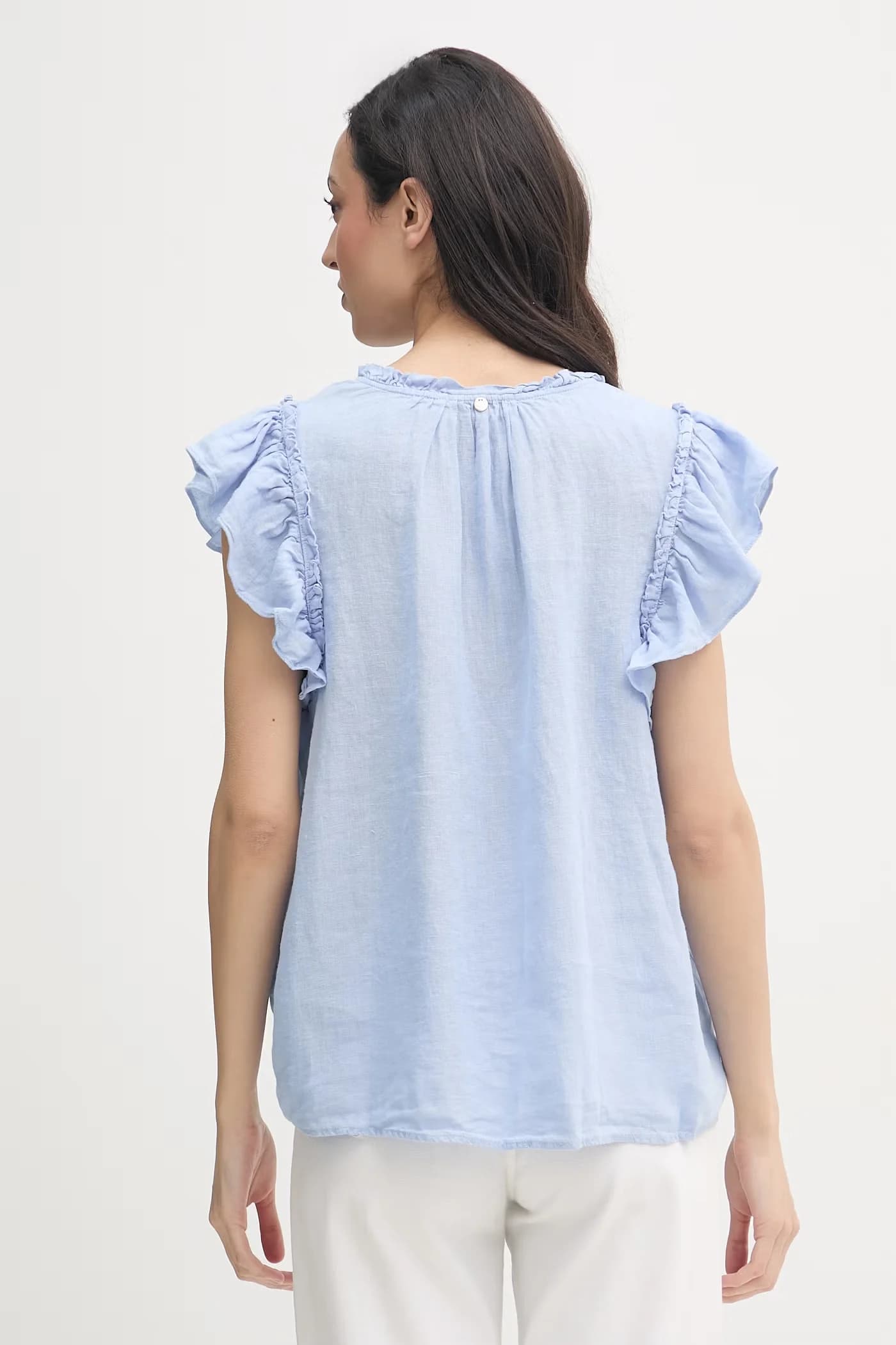 Женская льняная блузка - фото 3