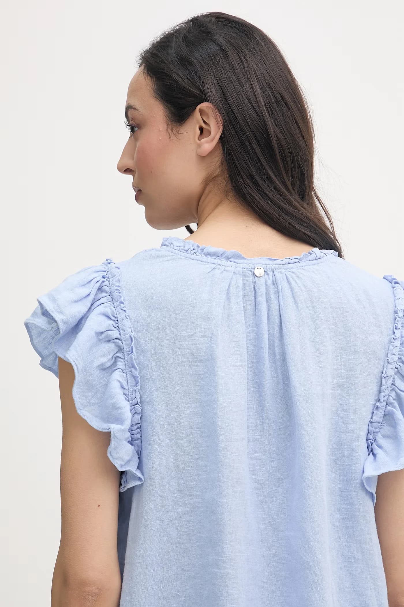 Женская льняная блузка - фото 5