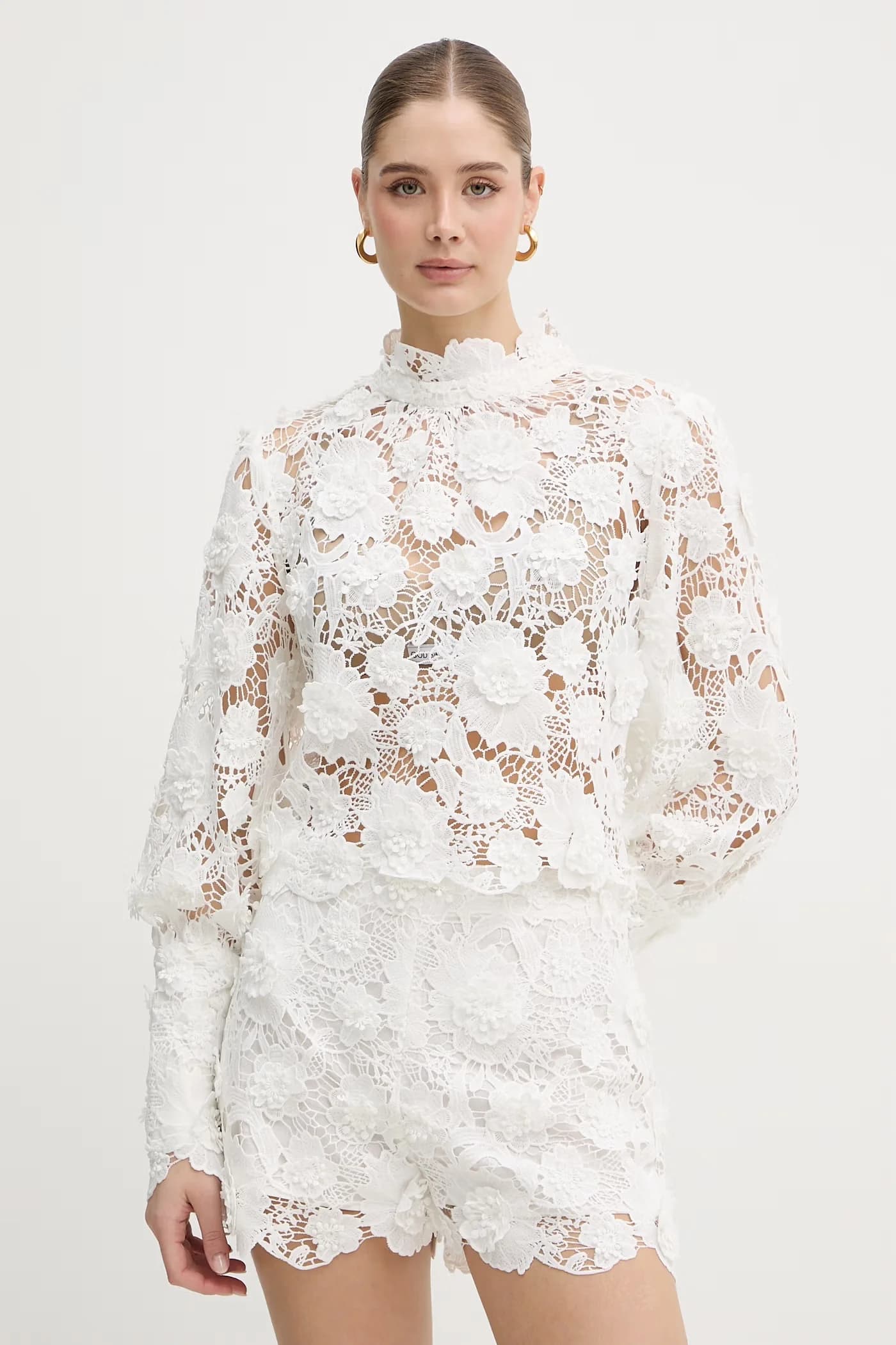 Женская ажурная блузка