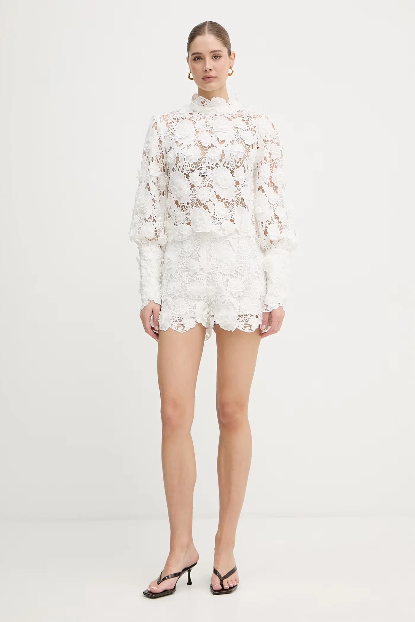 Женская ажурная блузка - фото 2