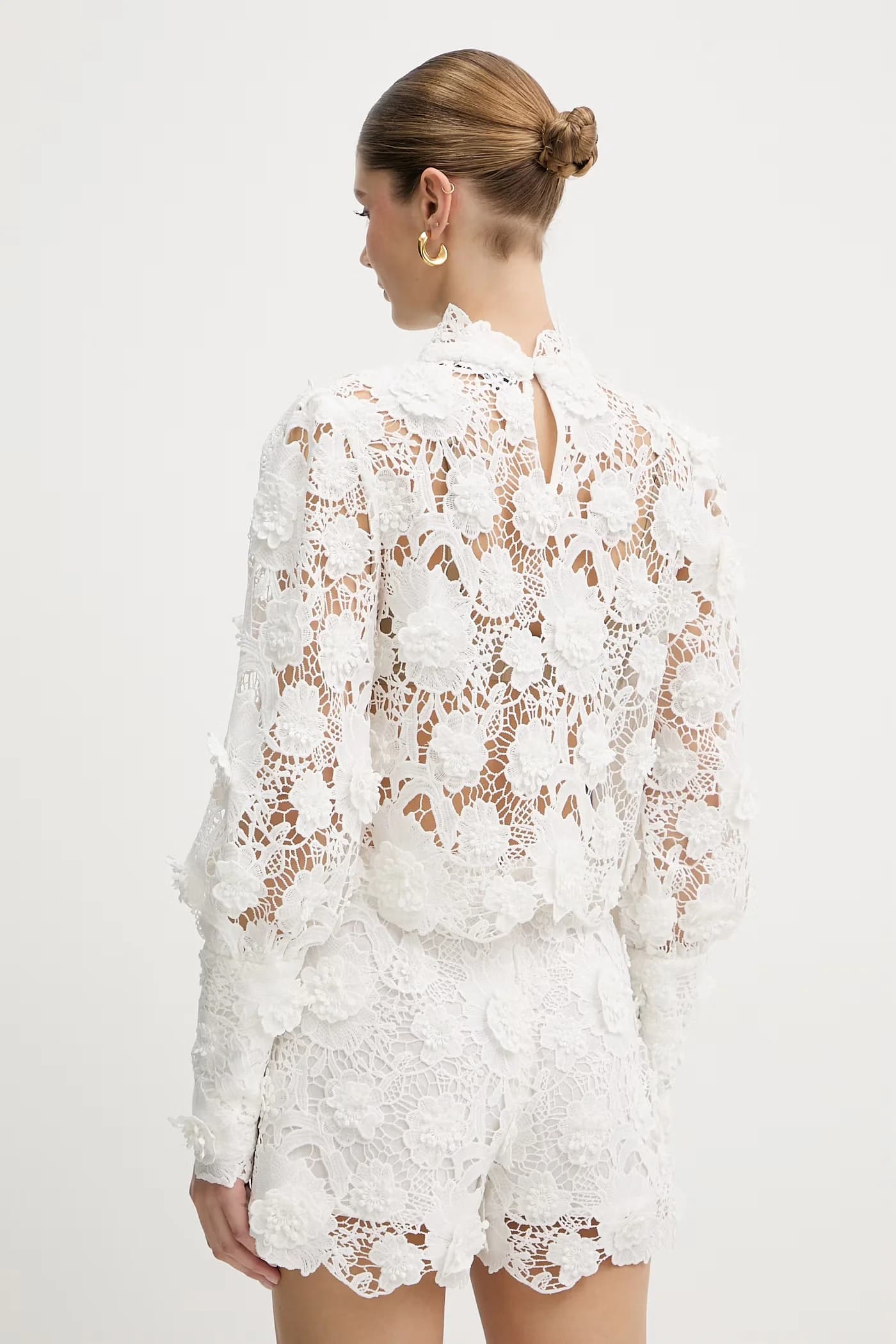 Женская ажурная блузка - фото 3