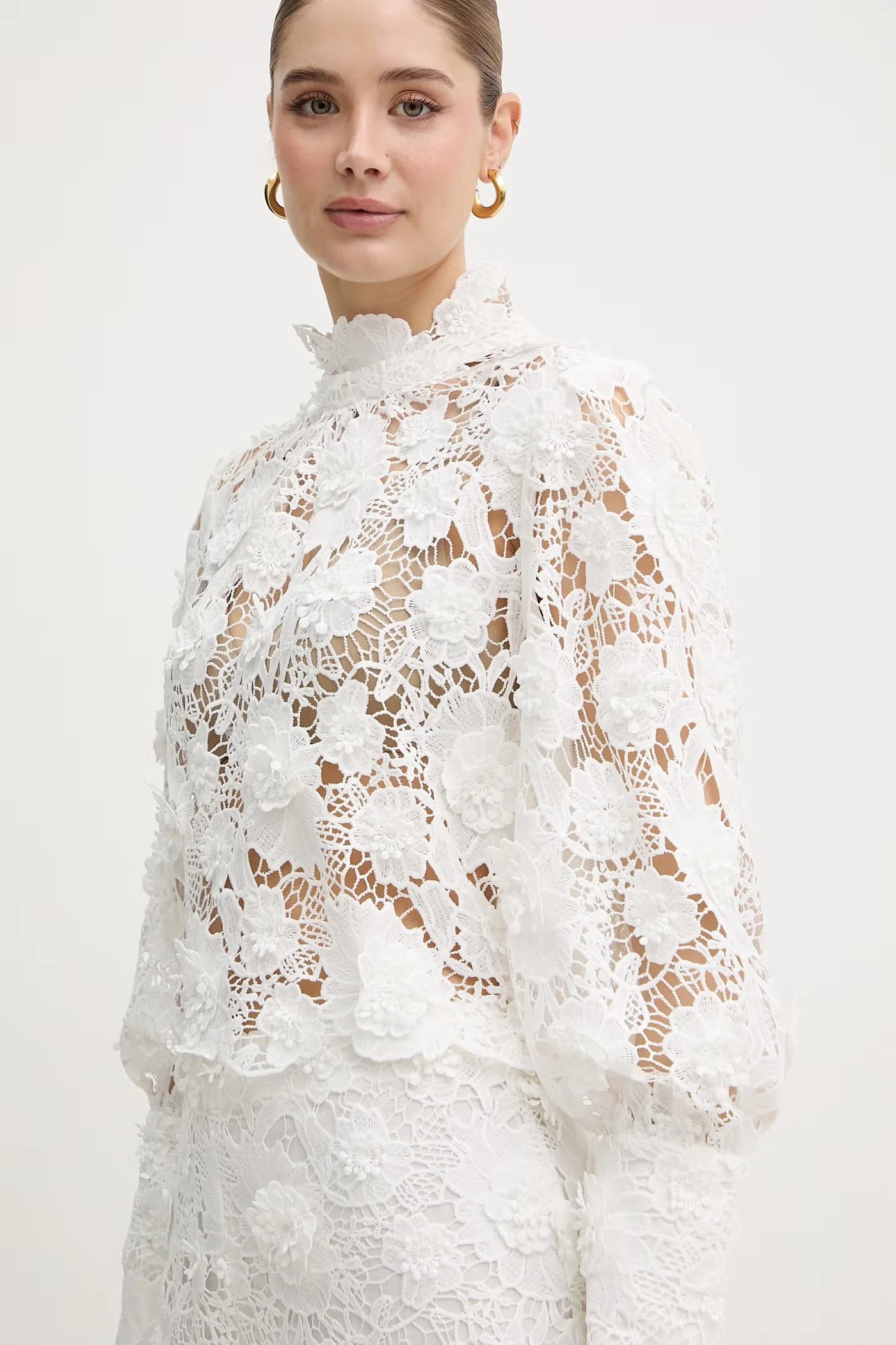 Женская ажурная блузка - фото 4