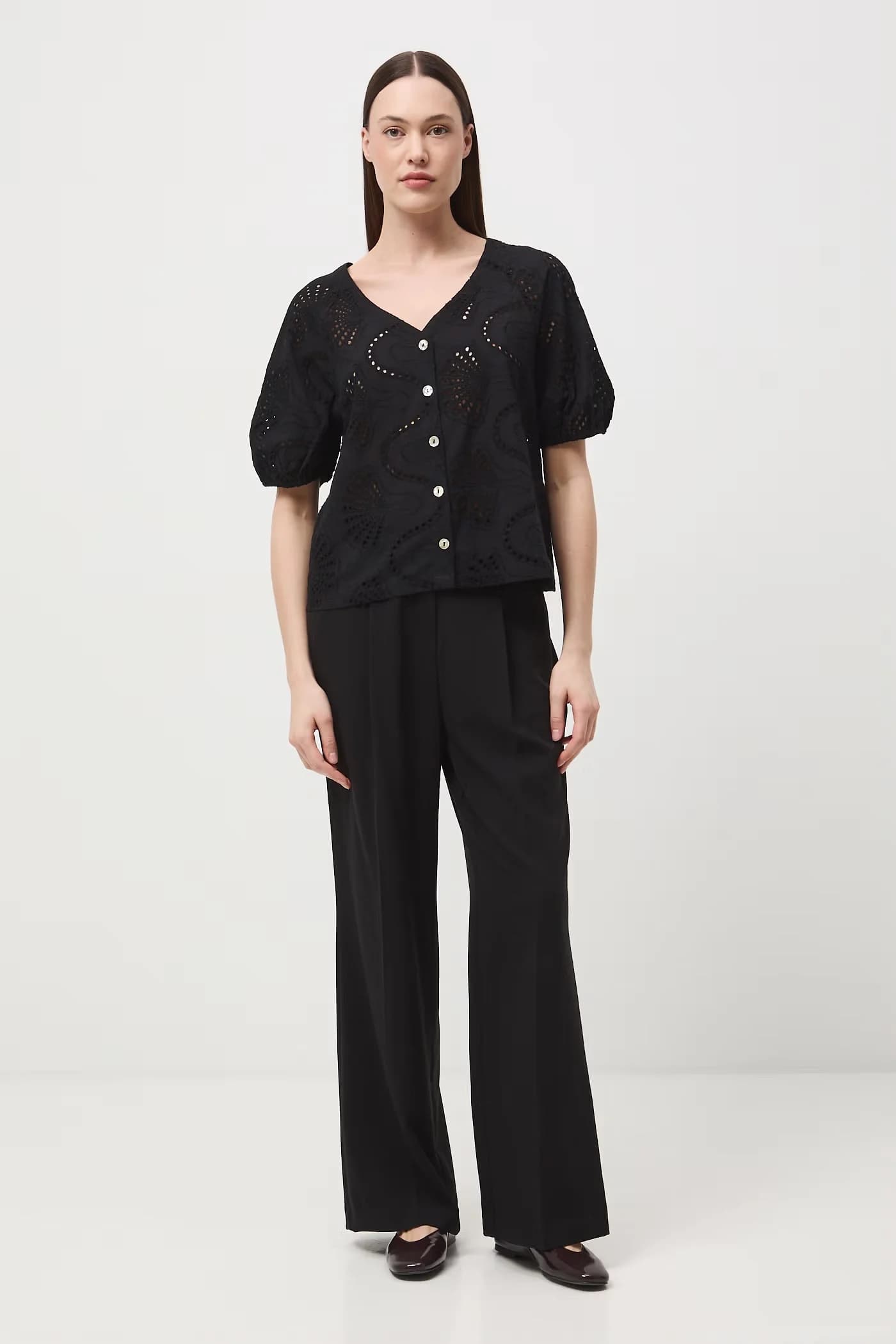 Женская хлопковая блузка - фото 2