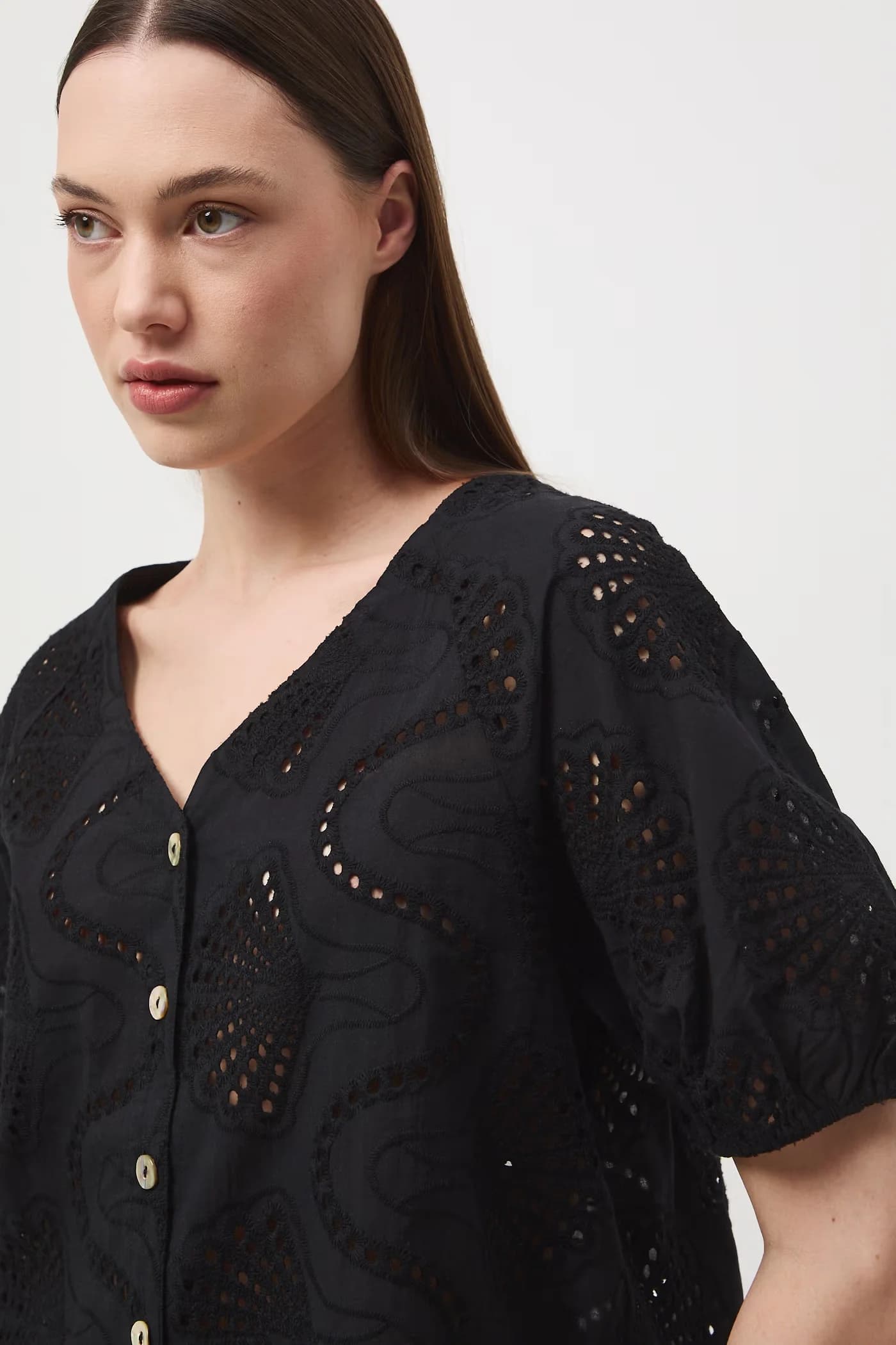 Женская хлопковая блузка - фото 4