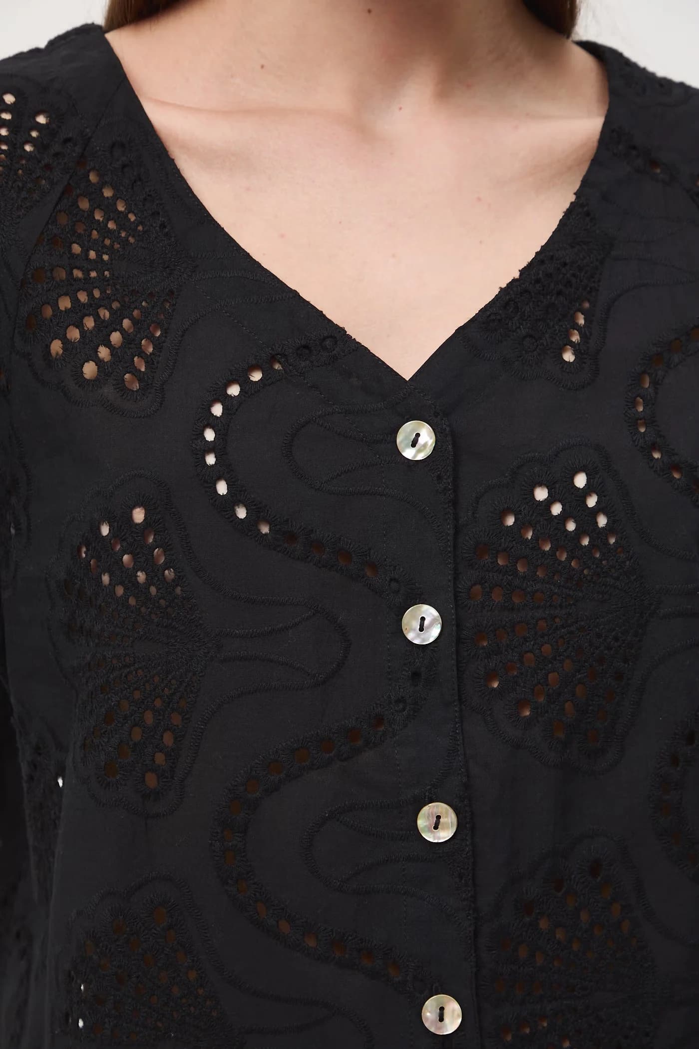 Женская хлопковая блузка - фото 5