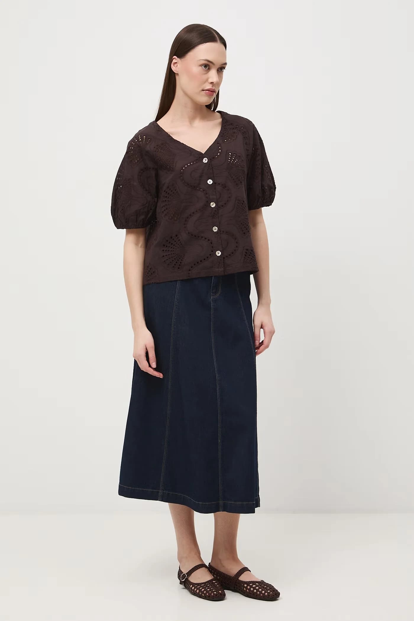 Женская хлопковая блузка