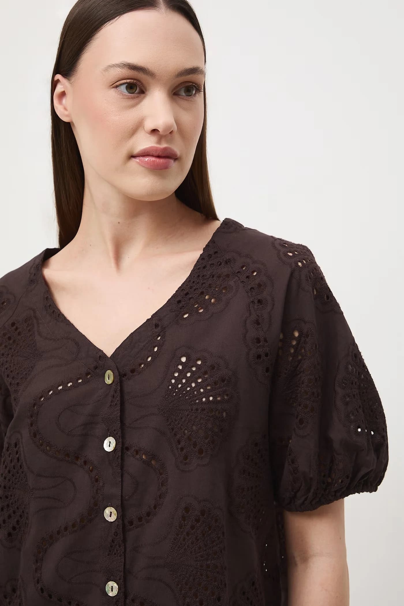 Женская хлопковая блузка - фото 4