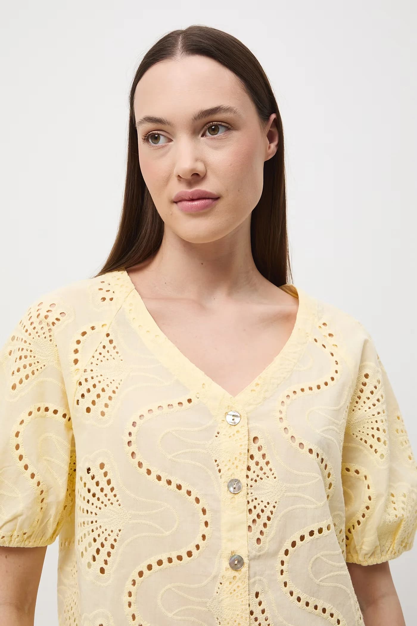 Женская хлопковая блузка - фото 4