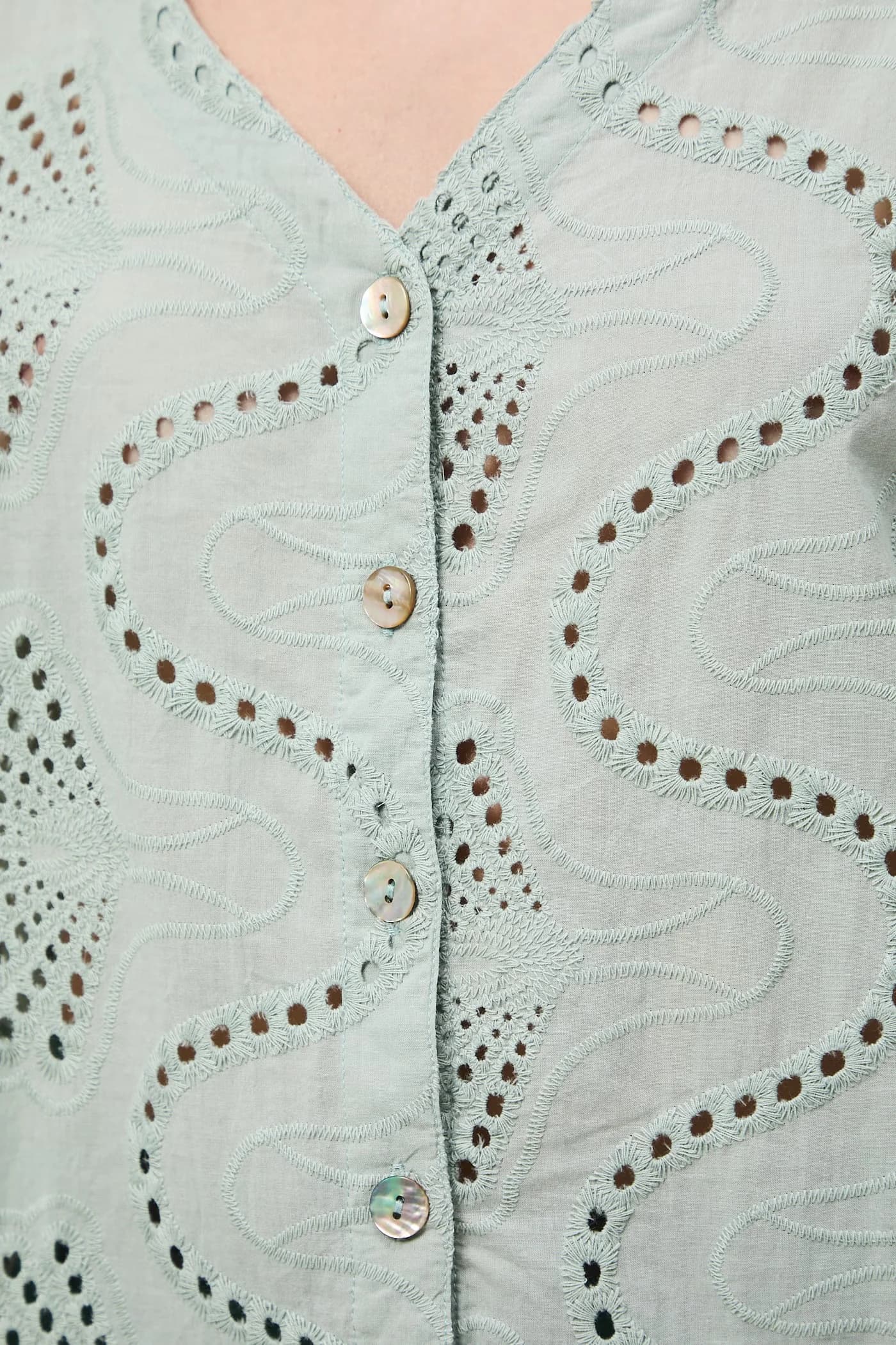 Женская хлопковая блузка - фото 5