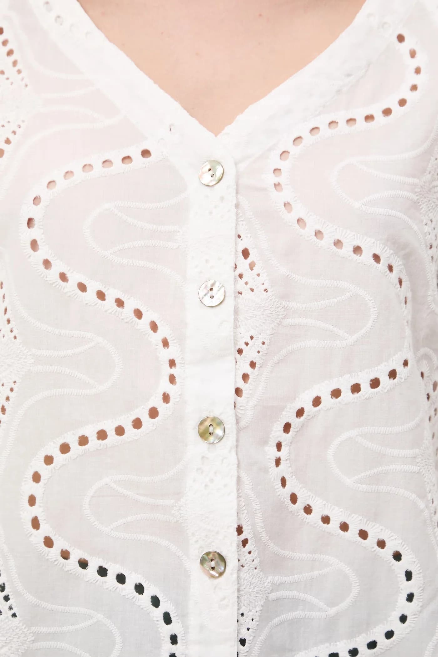 Женская хлопковая блузка - фото 5