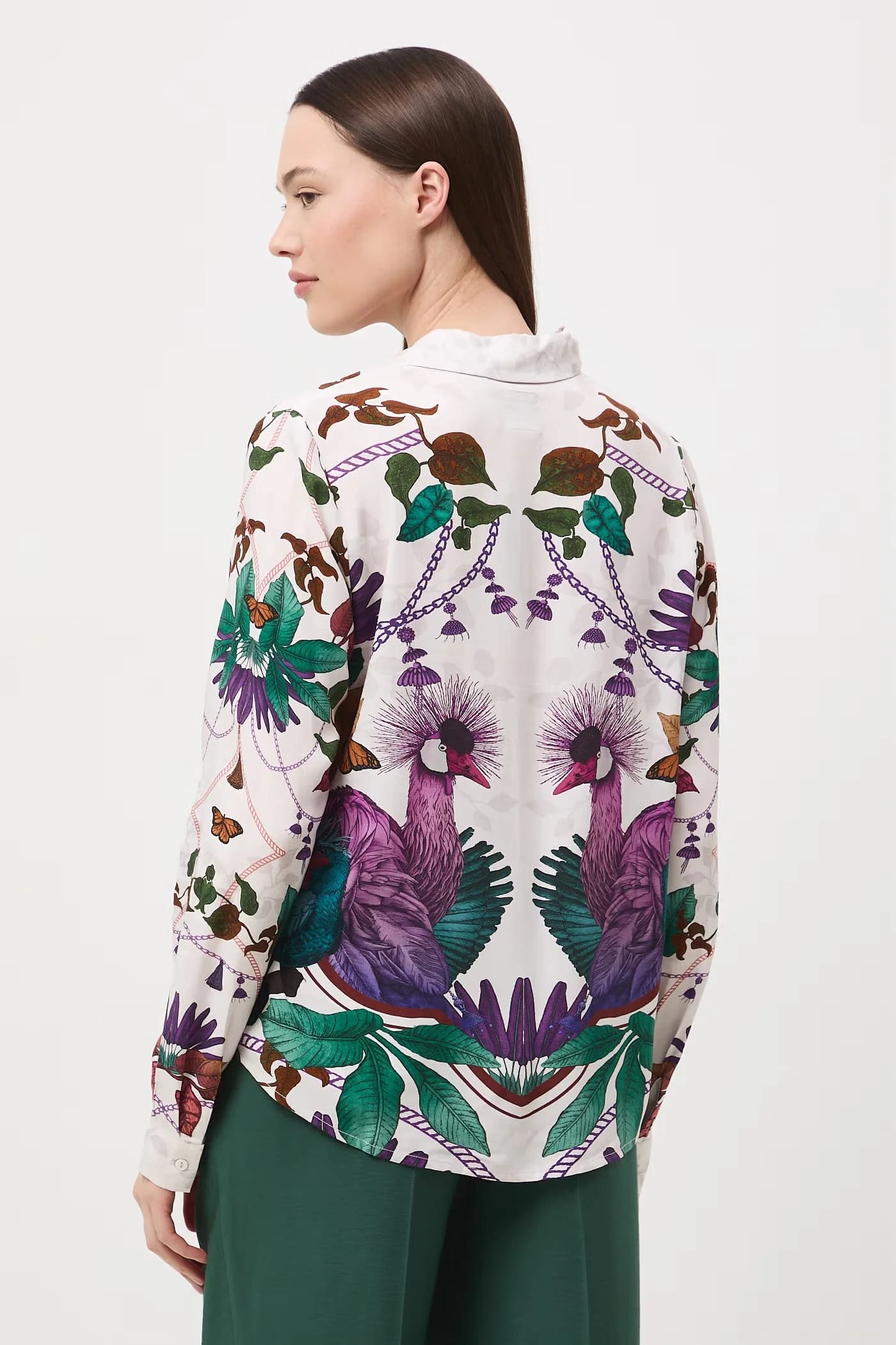 Женская рубашка из вискозы - фото 4