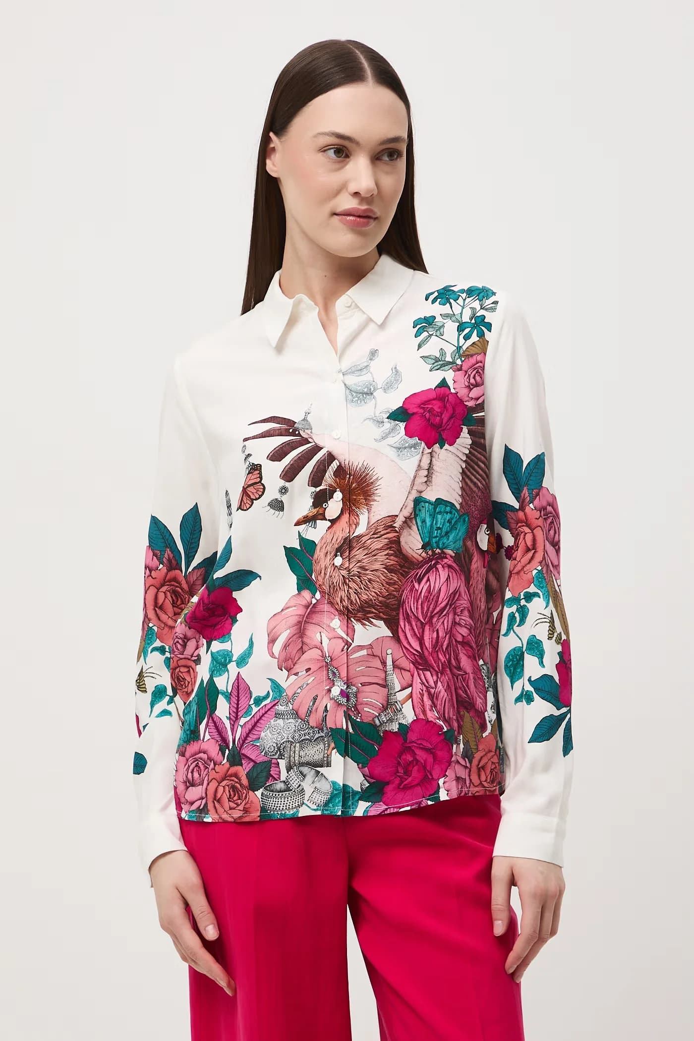 Женская рубашка из вискозы - фото 2