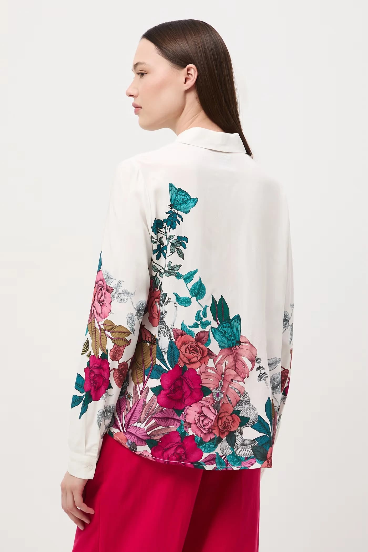 Женская рубашка из вискозы - фото 4