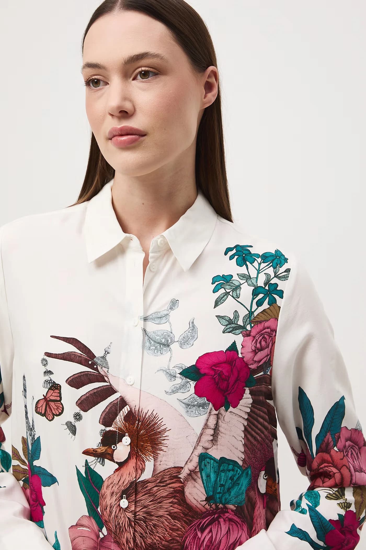 Женская рубашка из вискозы - фото 5