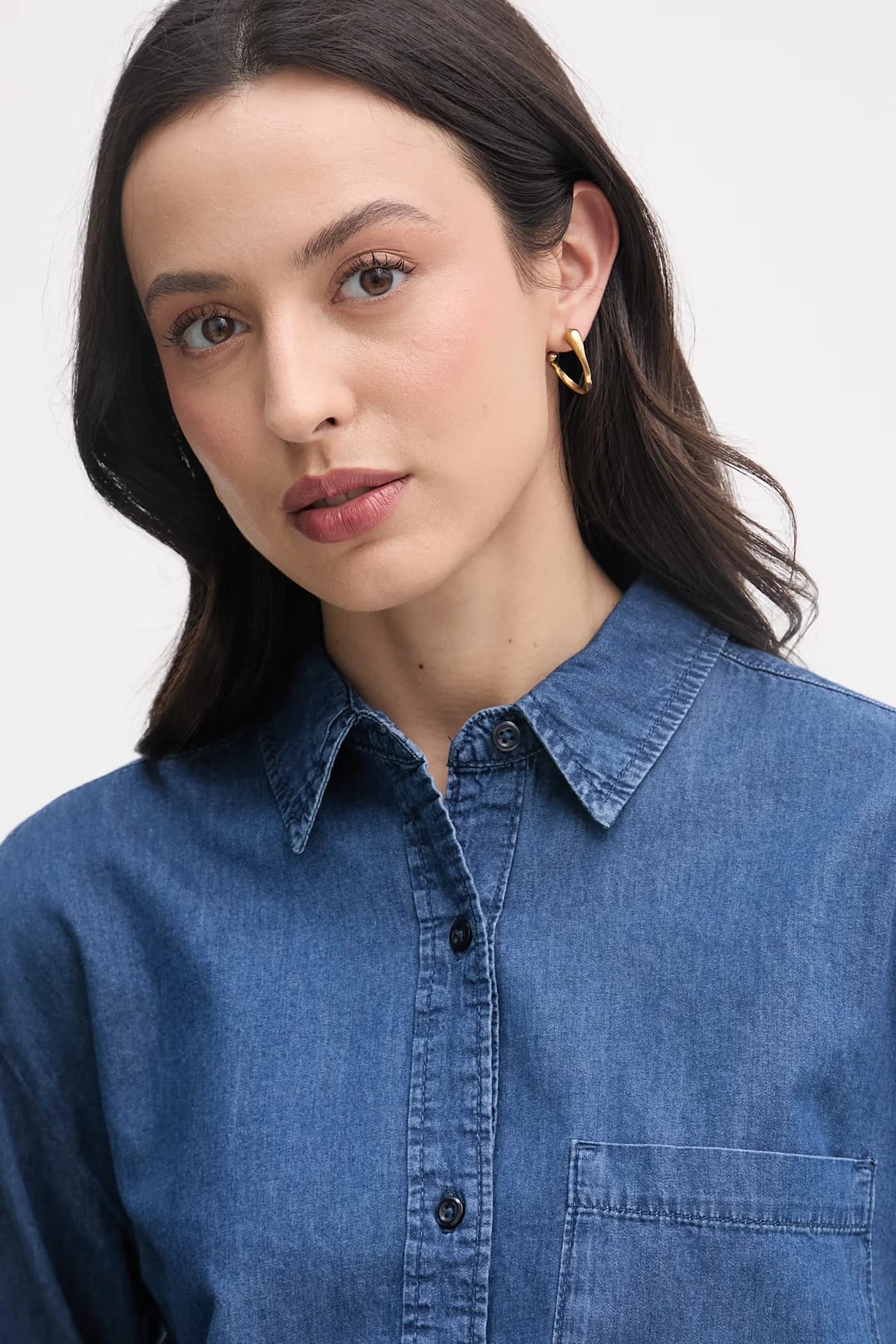 Женская хлопковая рубашка - фото 4