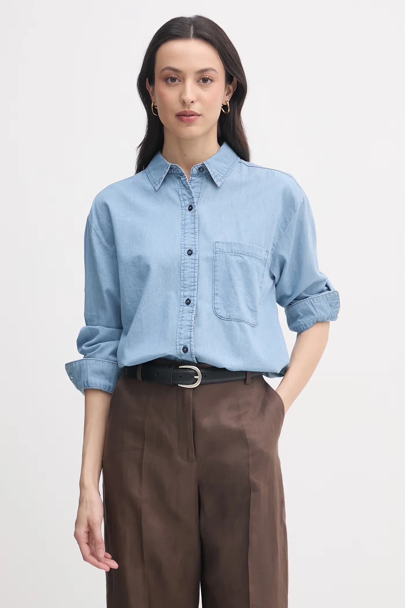 Женская хлопковая рубашка