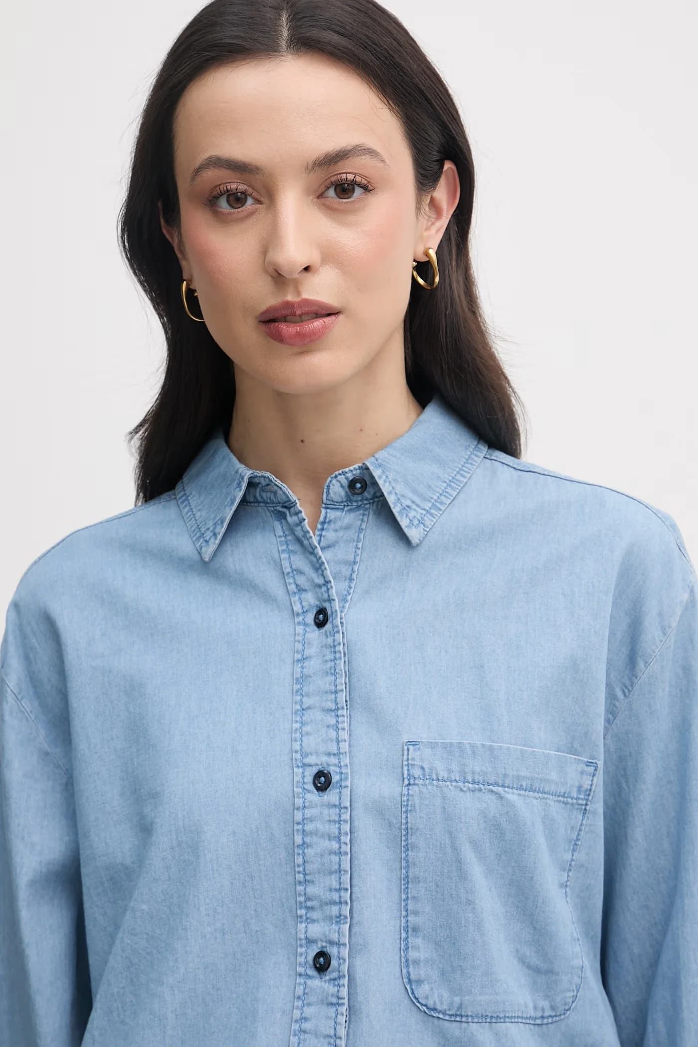 Женская хлопковая рубашка - фото 4