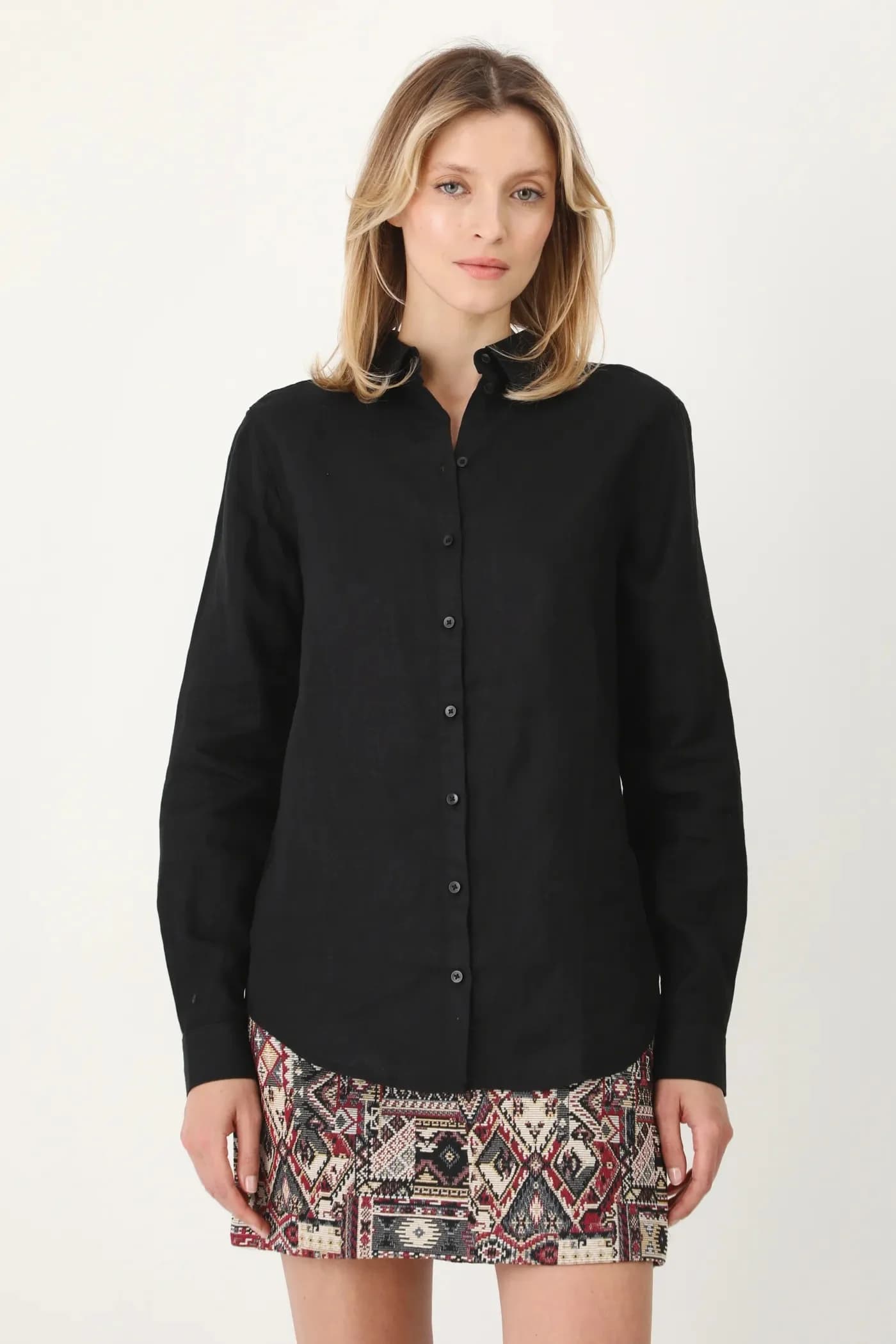 Льняная рубашка - фото 4