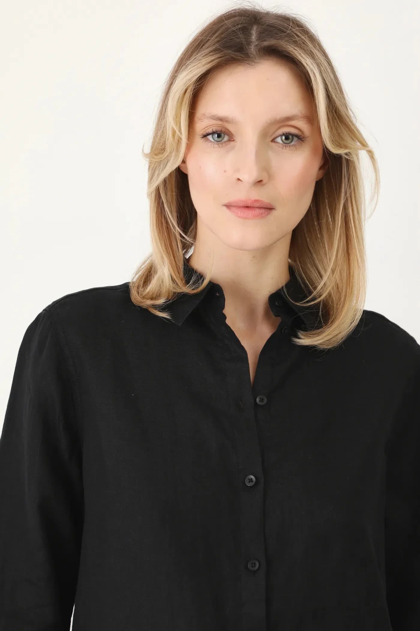 Льняная рубашка - фото 5