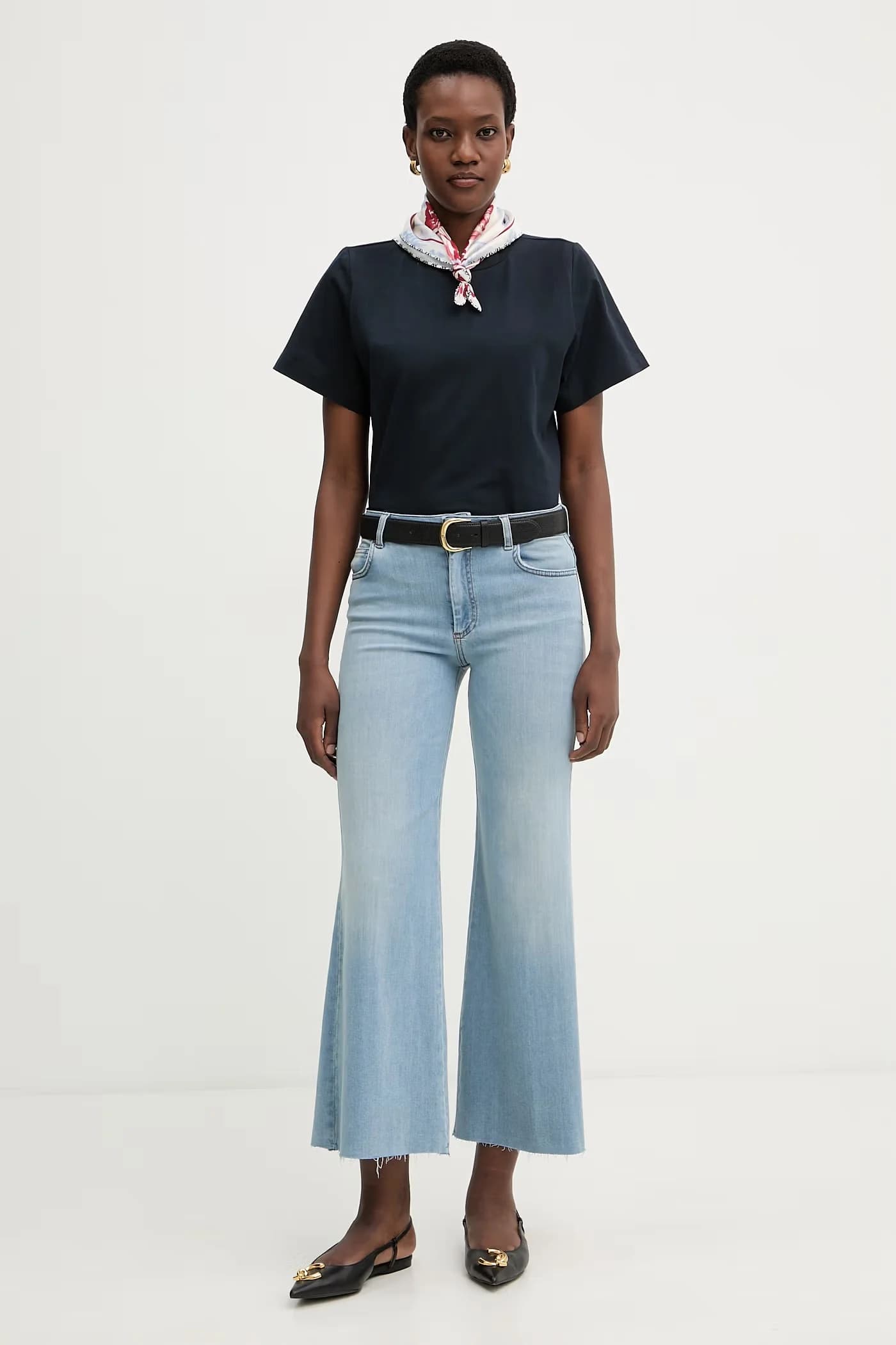 WLCROP женские широкие джинсы - фото 2