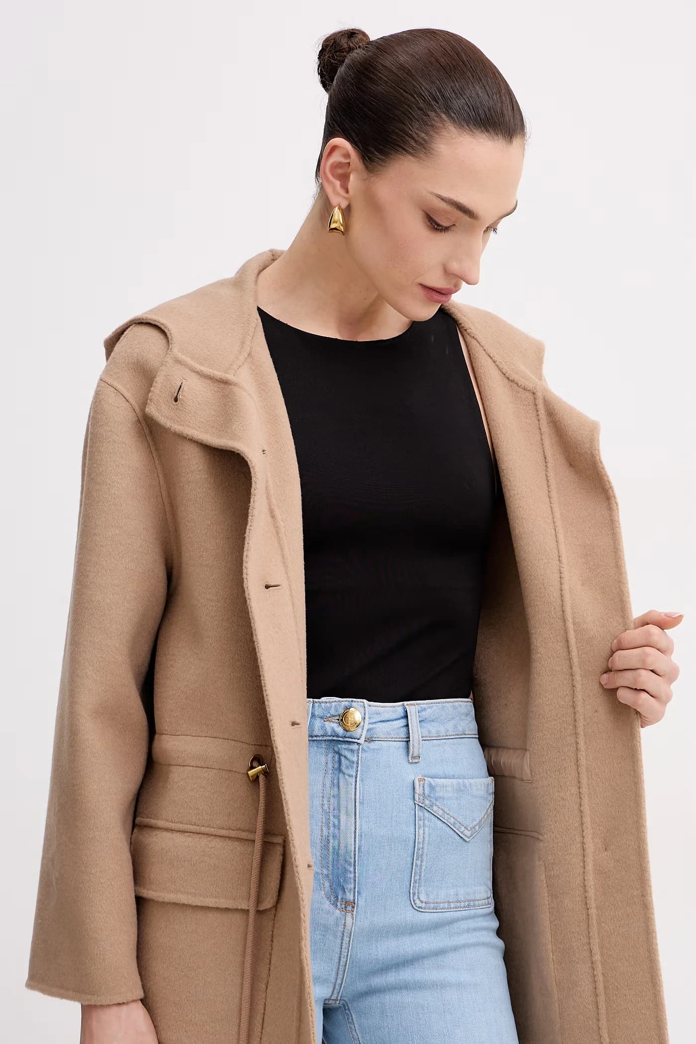 Женская куртка из шерсти Vicinato. - фото 6