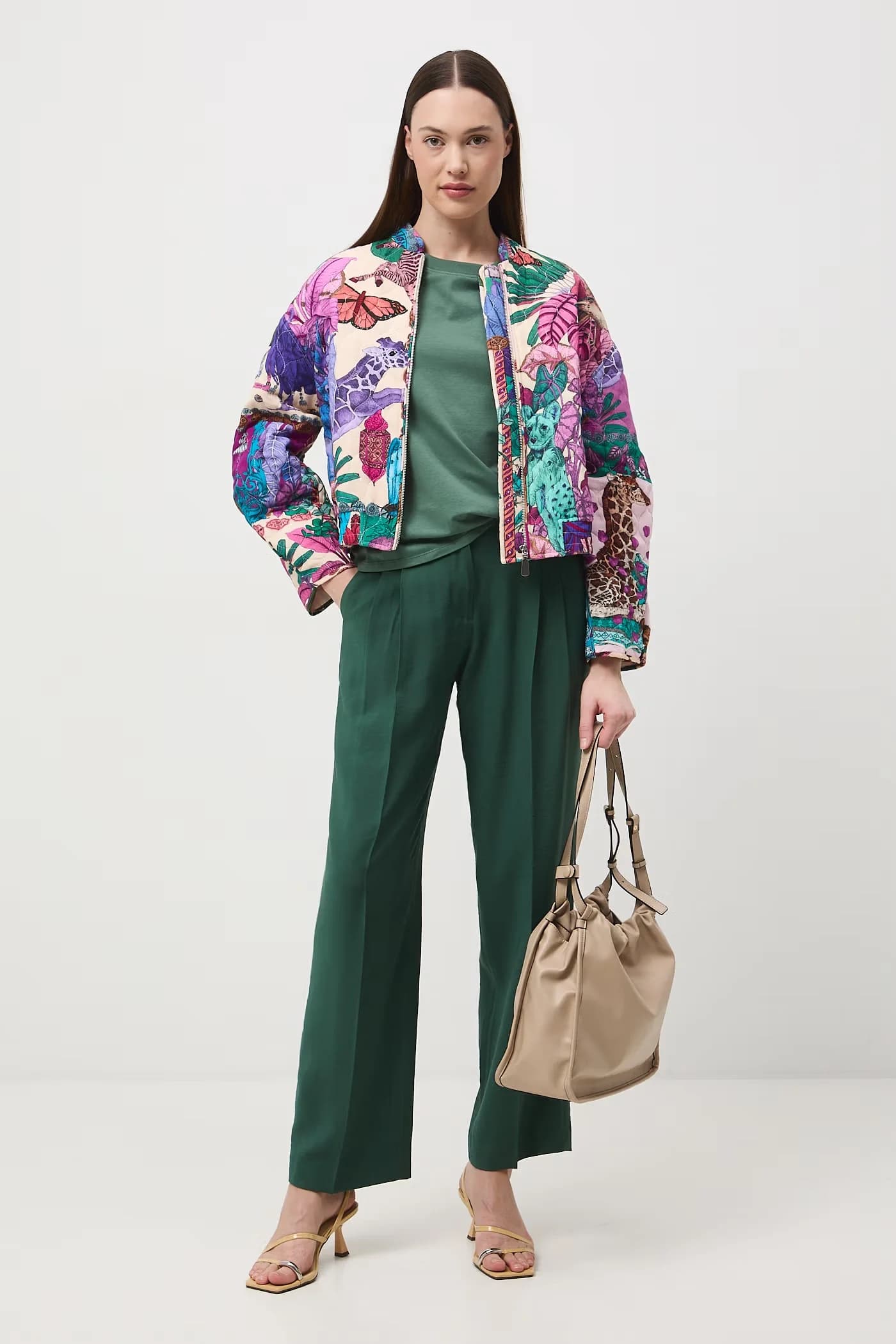 Женский хлопковый бомбер - фото 2