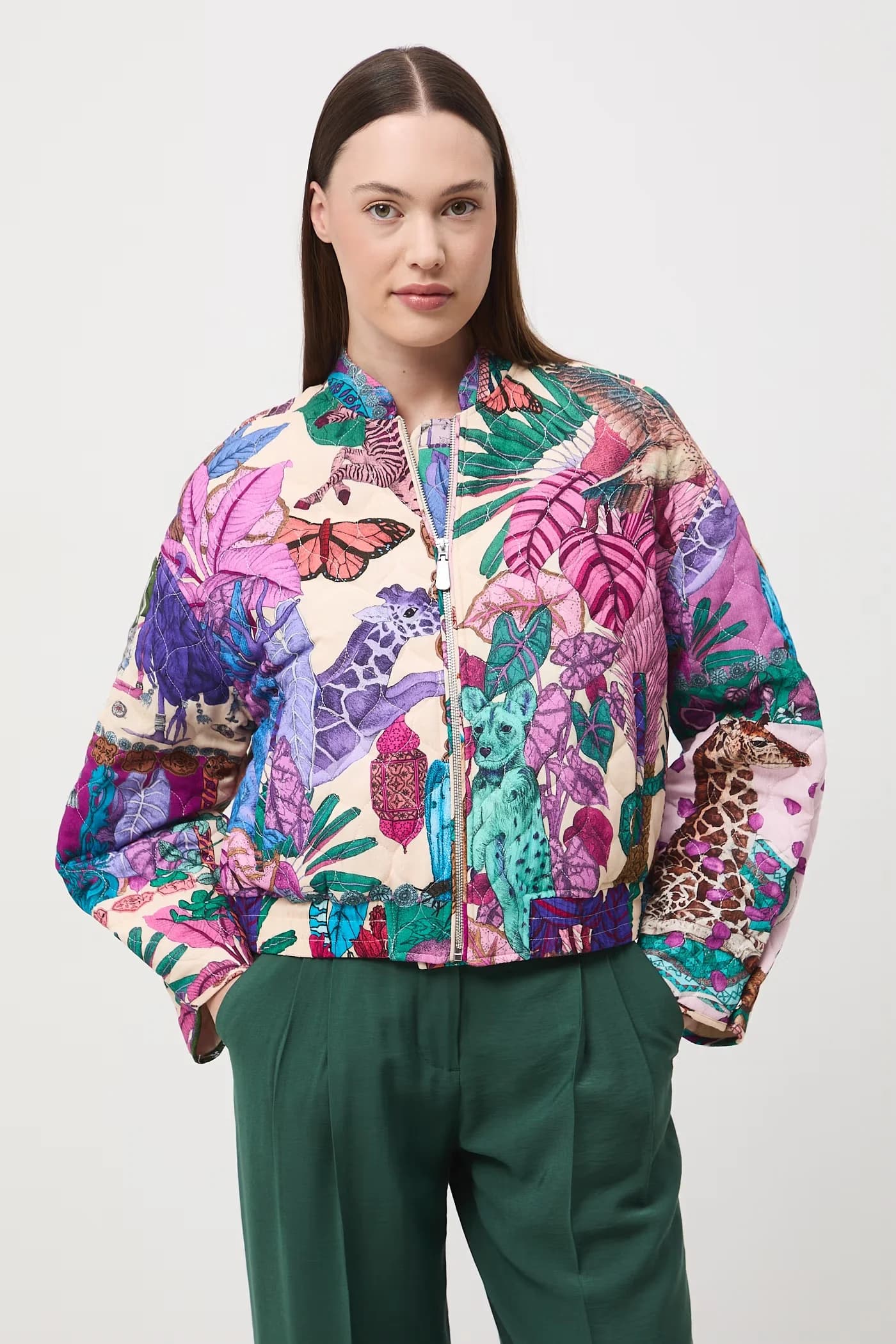 Женский хлопковый бомбер - фото 3