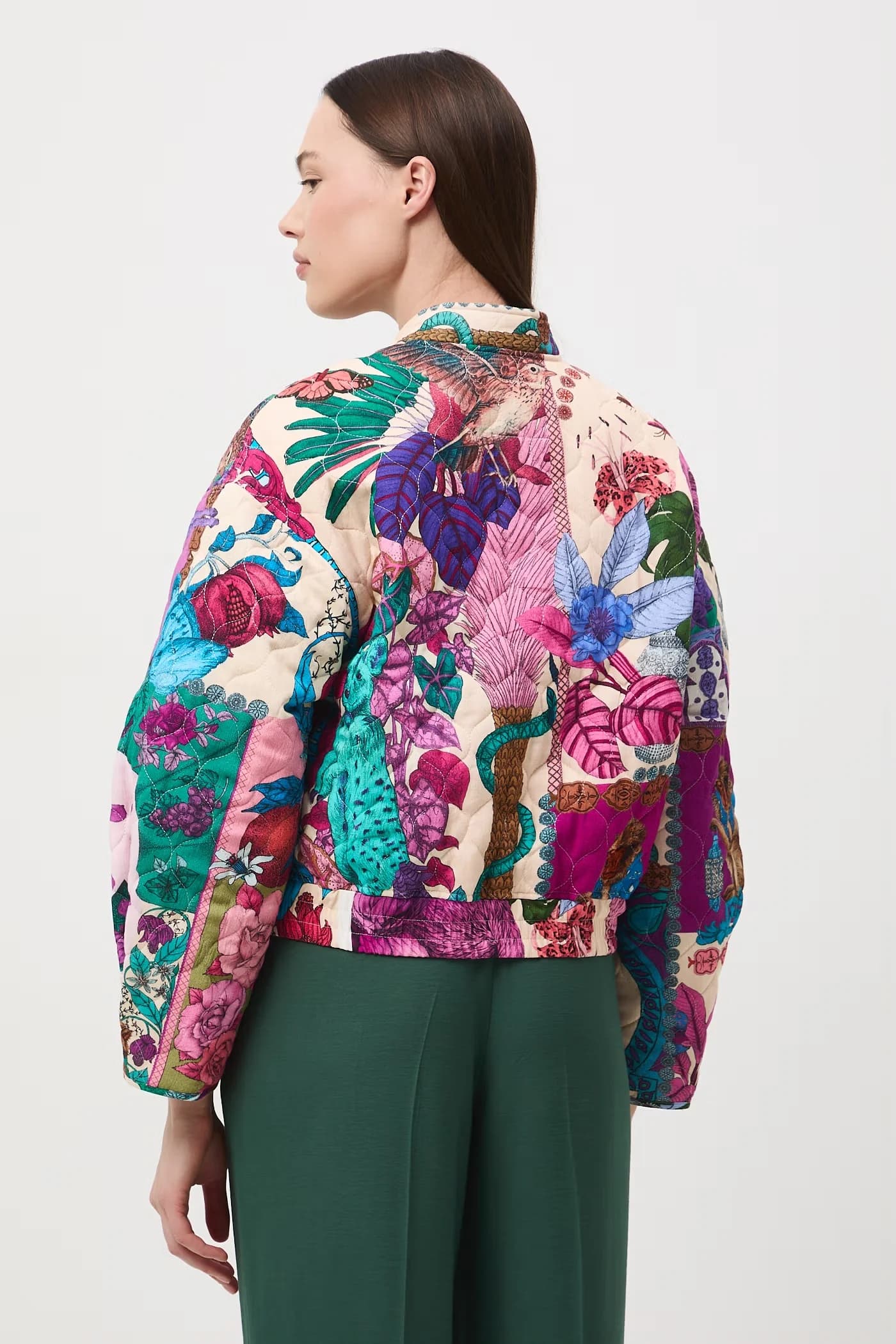 Женский хлопковый бомбер - фото 4