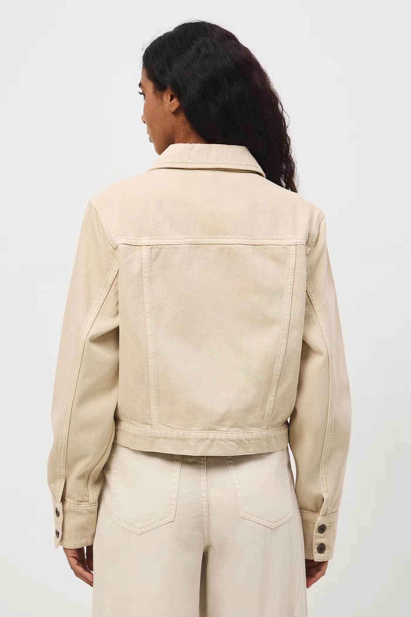 Женская джинсовая куртка из хлопка - фото 3