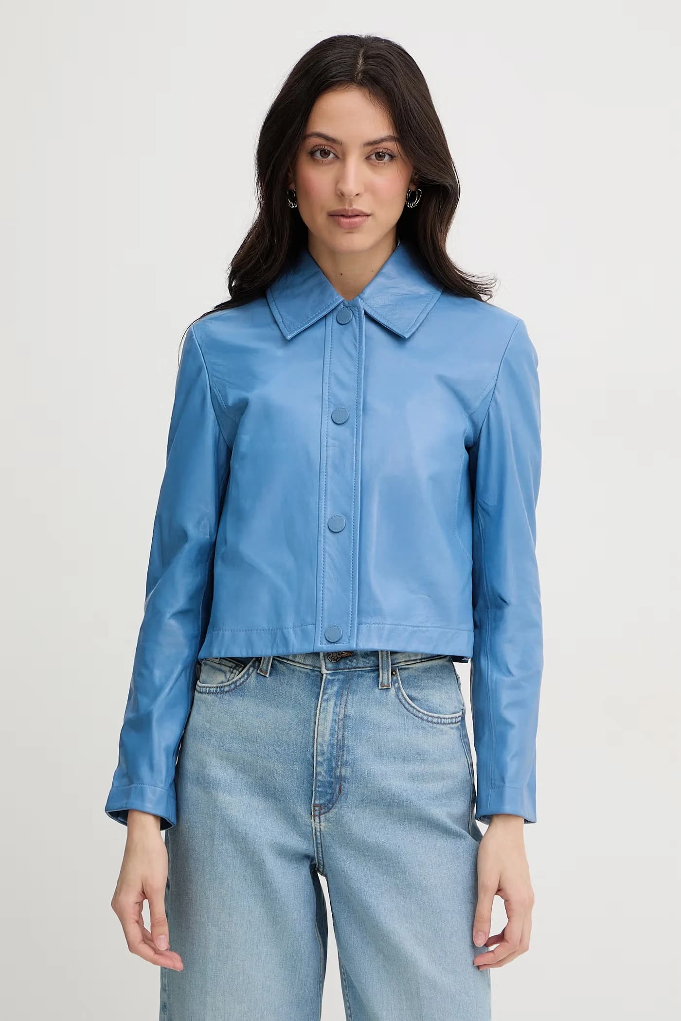 MCOBOCCALE женская кожаная куртка