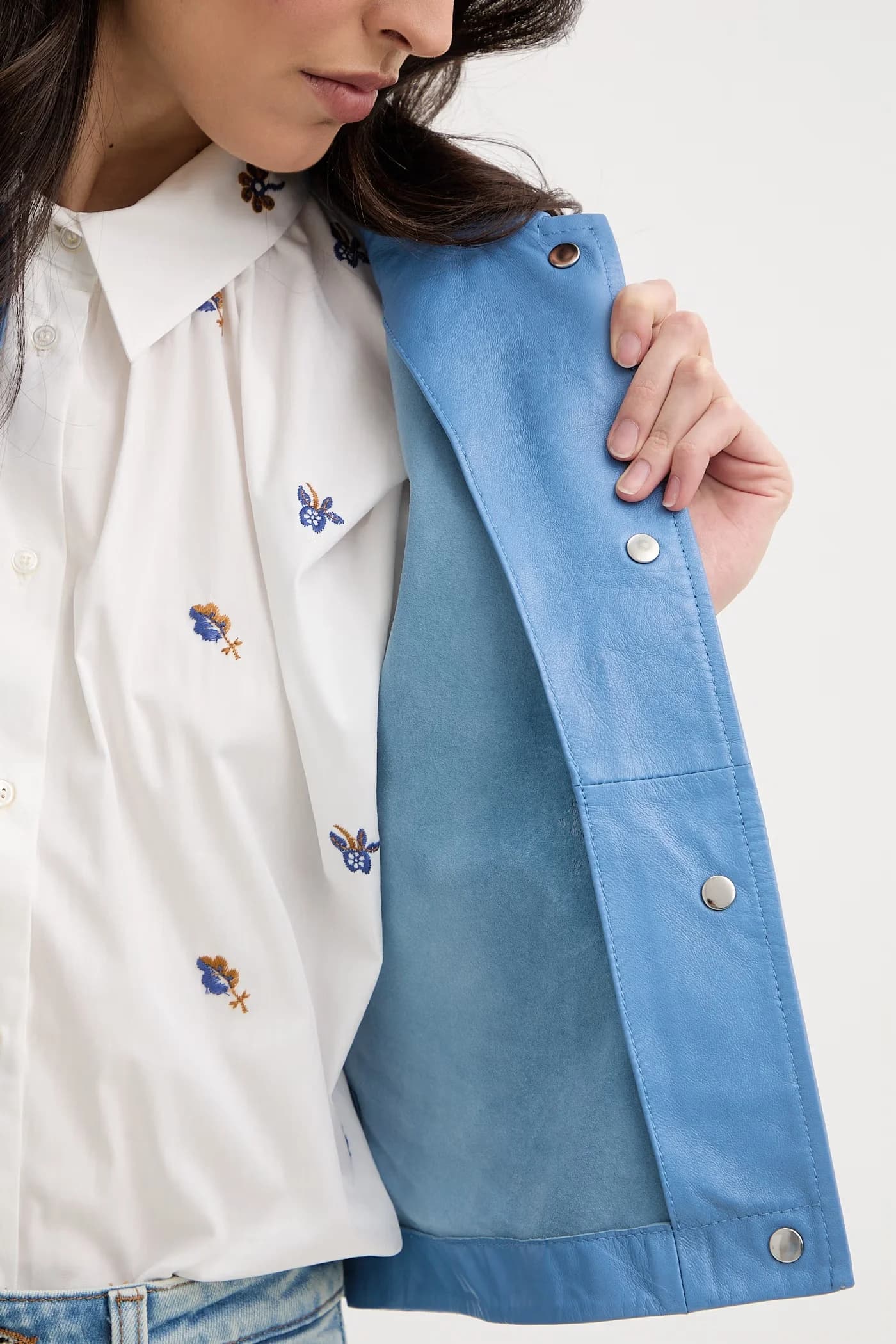 MCOBOCCALE женская кожаная куртка - фото 7