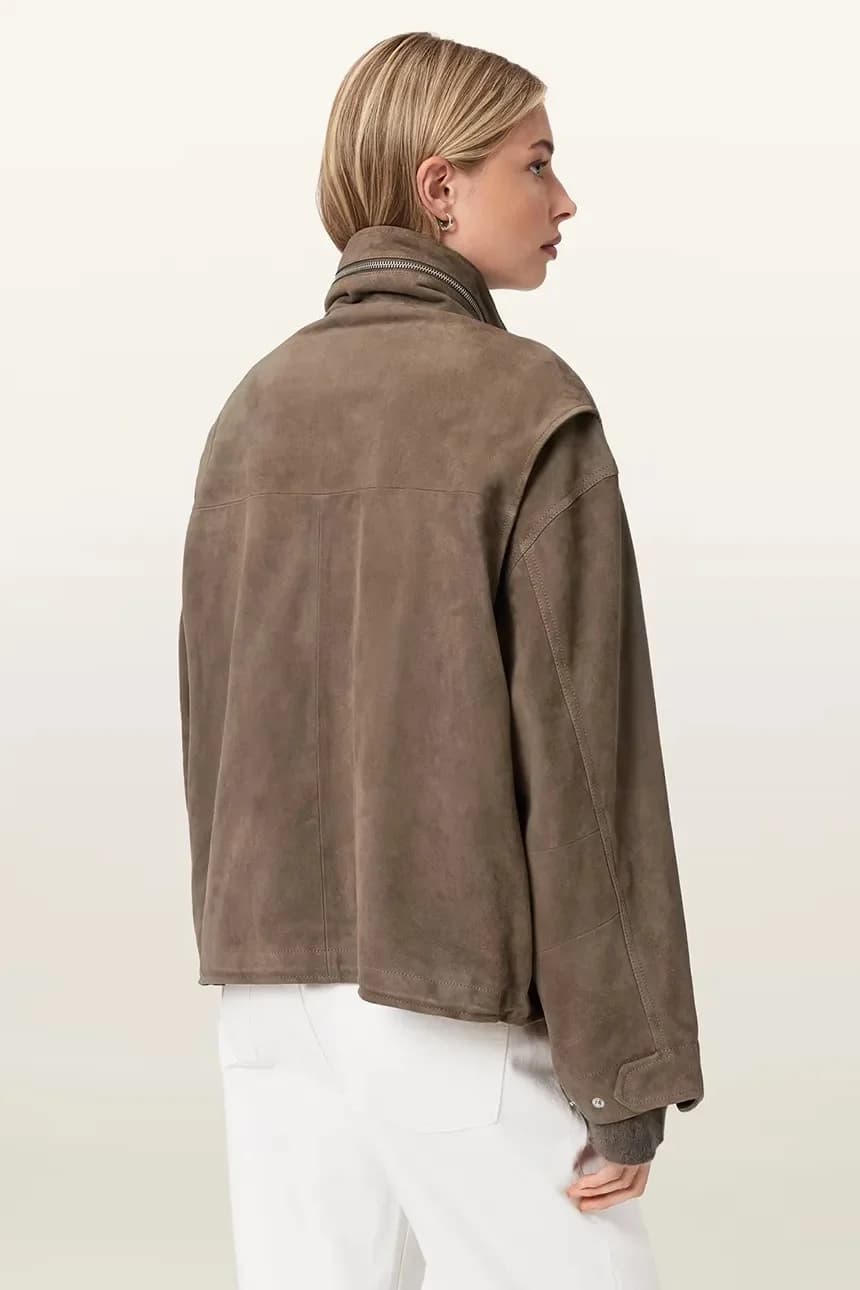 Женская переходная замшевая куртка - фото 2