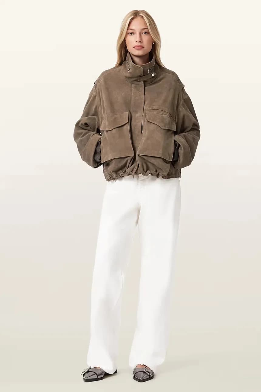 Женская переходная замшевая куртка - фото 3